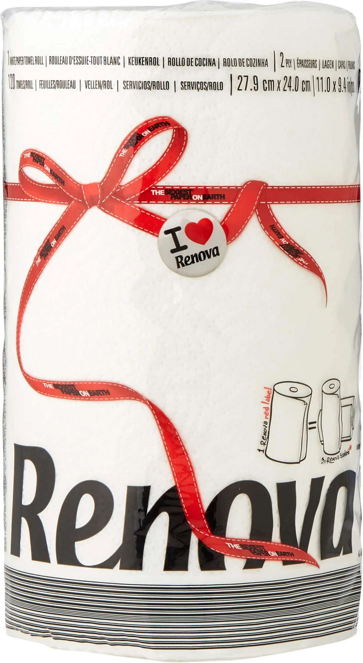 Renova 200072200 Ręcznik Papierowy, Biały, A4