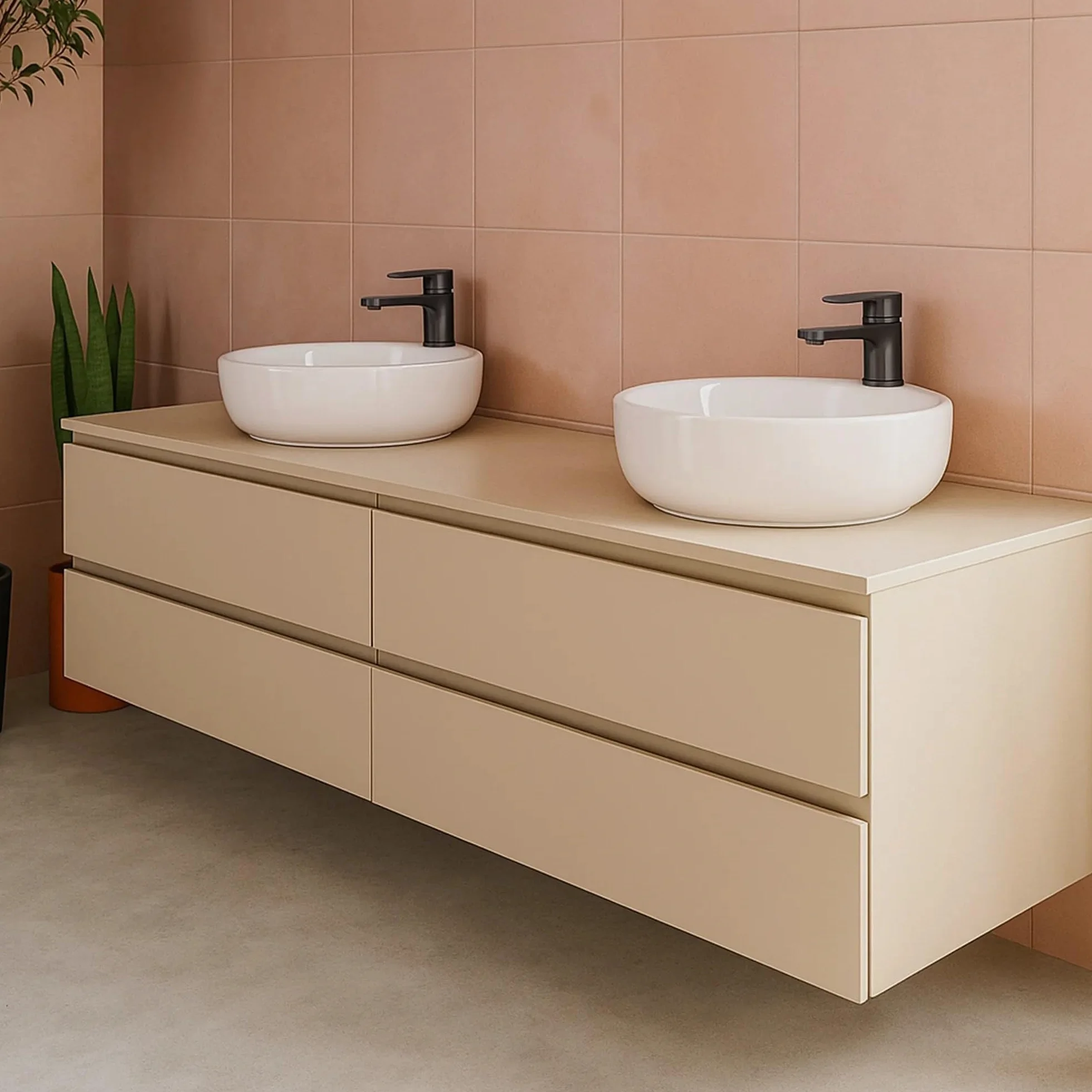 Rea - Bateria Umywalkowa Łazienkowa Argus Niska, Mosiądz, Głowica Ceramiczna