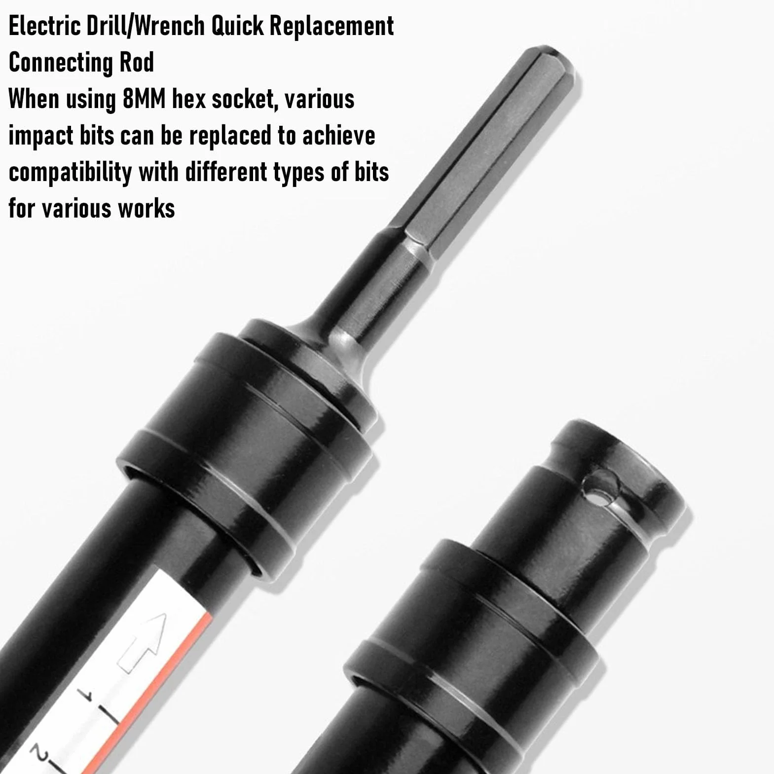 10 MM 13 MM 14 17 Zestaw Nasadek do Poziomowania Sufitu Teleskopowy Tyczka Przedłużająca Wiertarka Elektryczna Klucz Udarowy Narzędzia do Prac Budowlanych Konserwacja Domu (7 szt.)