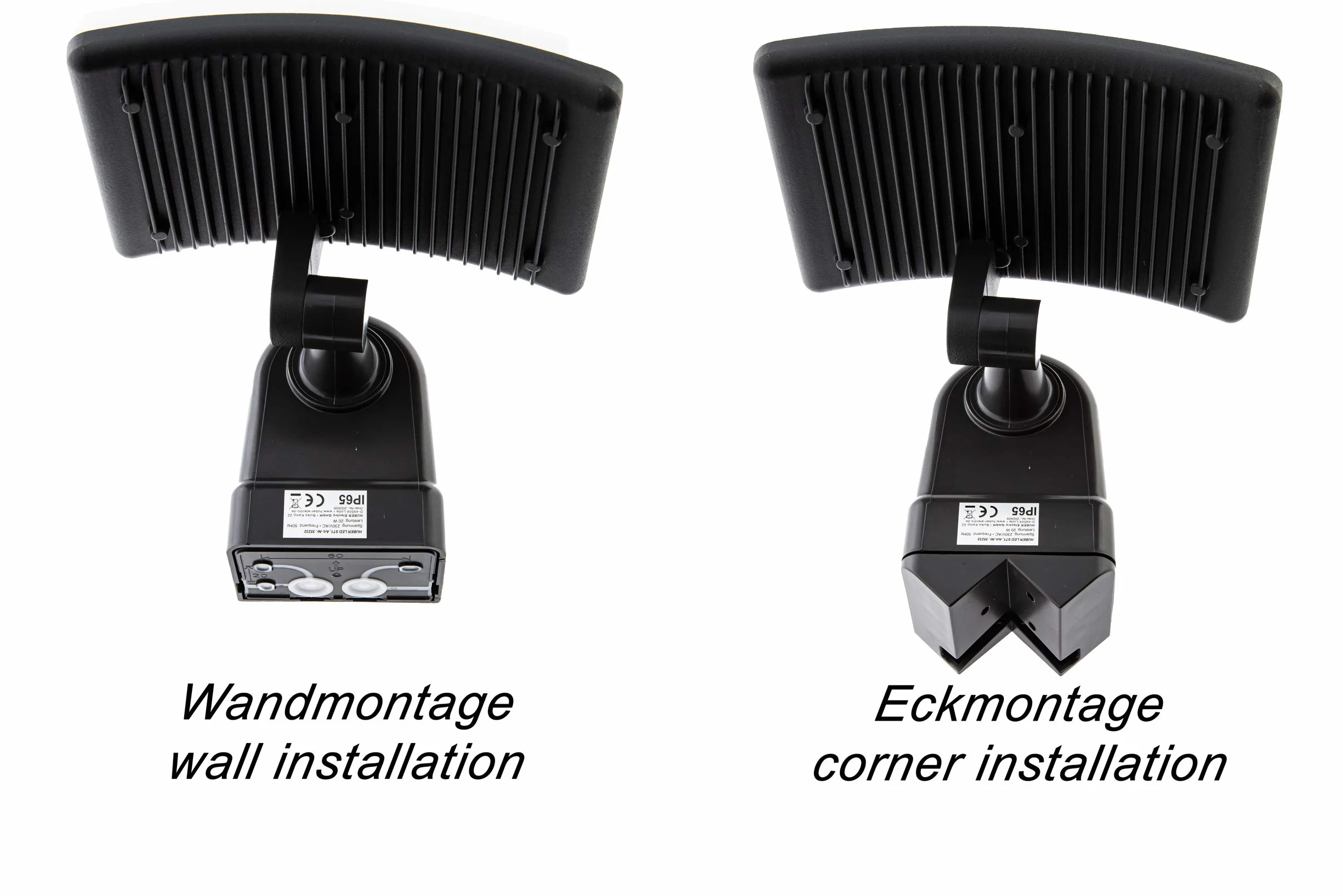 HUBER Reflektor LED z czujnikiem ruchu 360° 20W 1800lm IP65 antracyt
