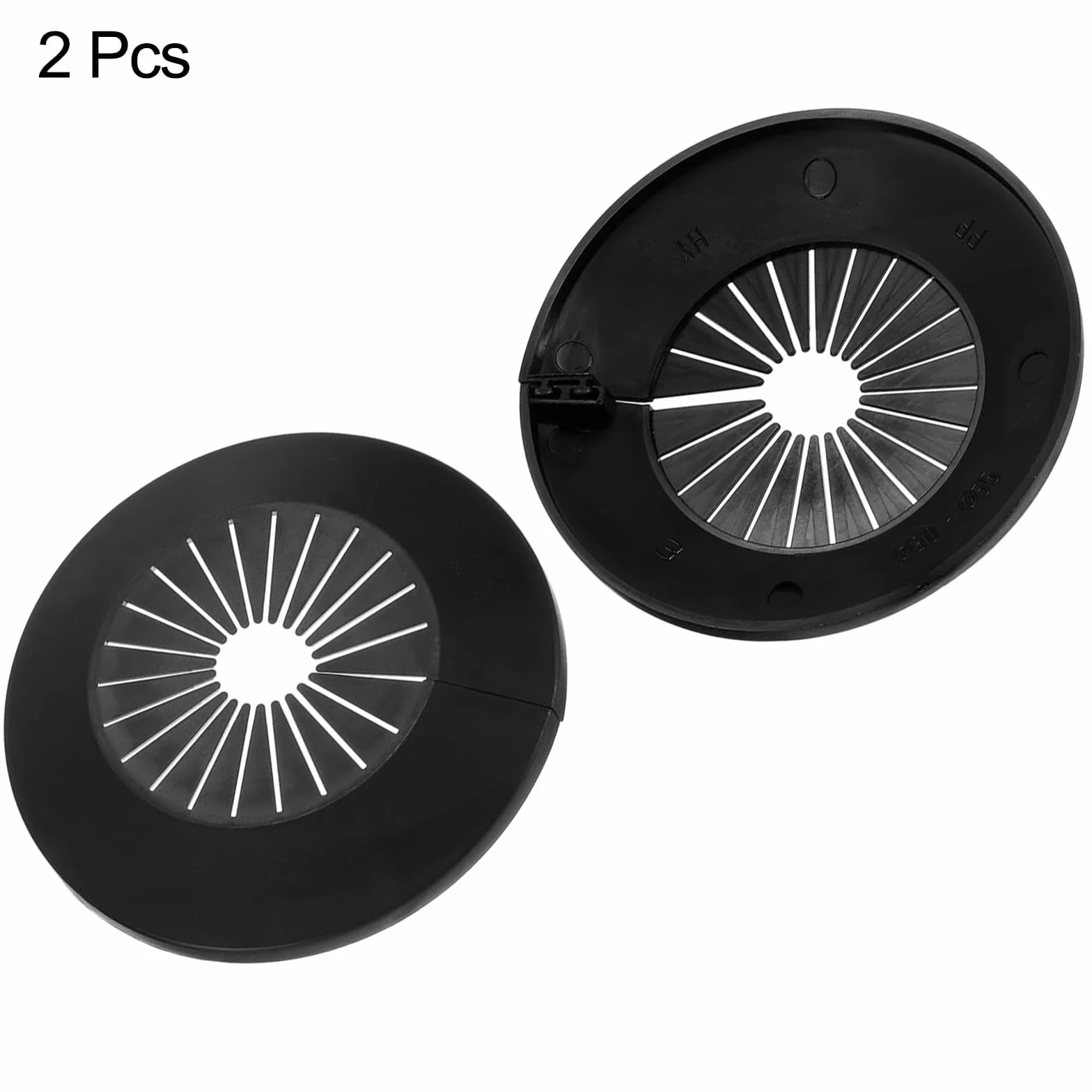 TOP-VIGOR 2 szt. 30 mm – 55 mm dekoracja osłony rura, rozety z tworzywa sztucznego PP, do wodnej rury