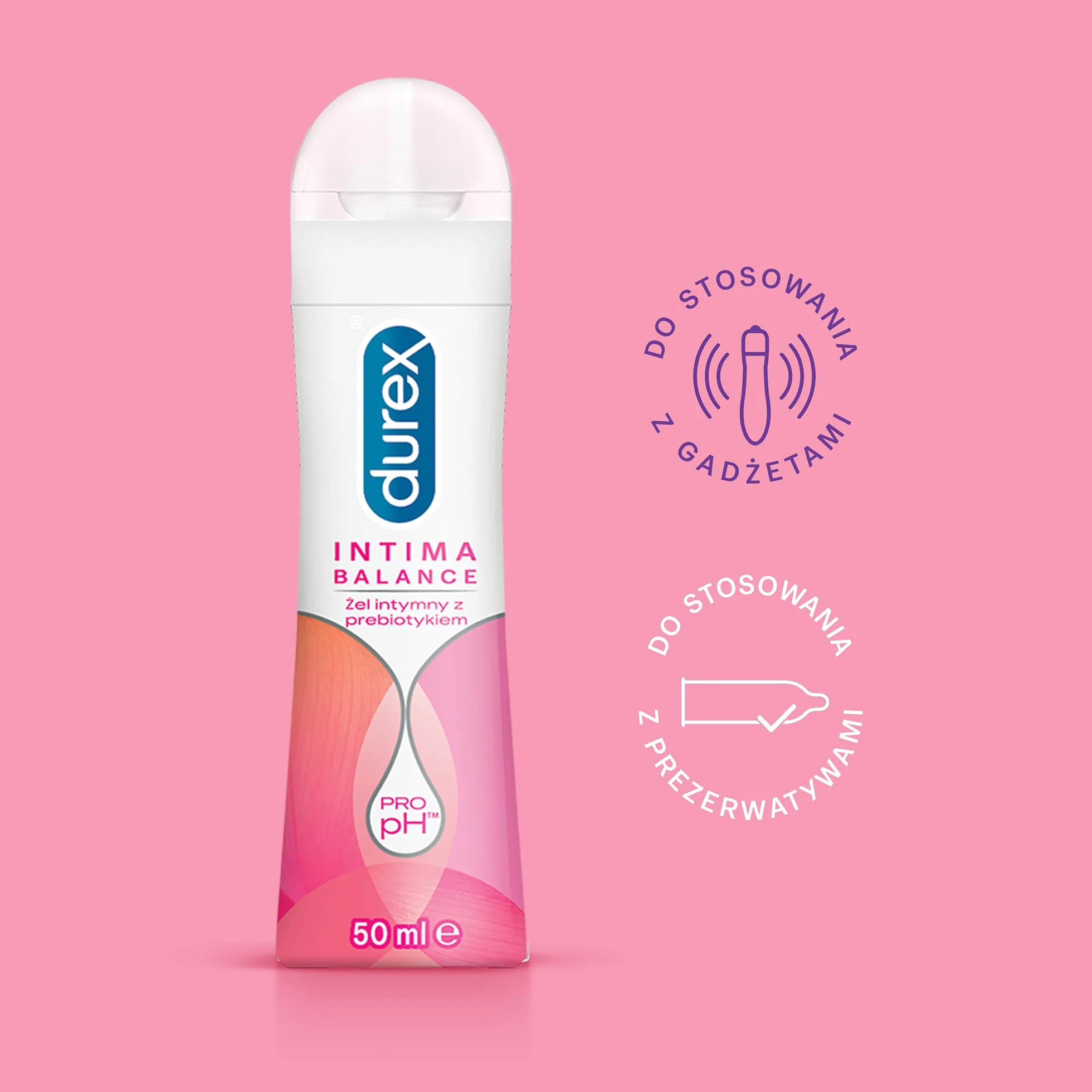 Durex Intima Balance Żel intymny hipoalergiczny z prebiotykiem 50ml