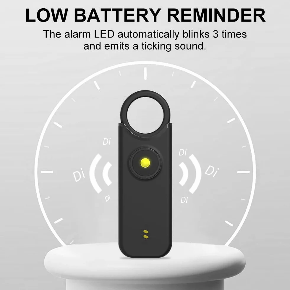 Flintronic Personal Alarm, 135 dB Alarm samoobrony z diodą LED i brelokiem, kieszonkowy alarm brelok alarmowy dla kobiet, dzieci, osób starszych, nocna zmiana