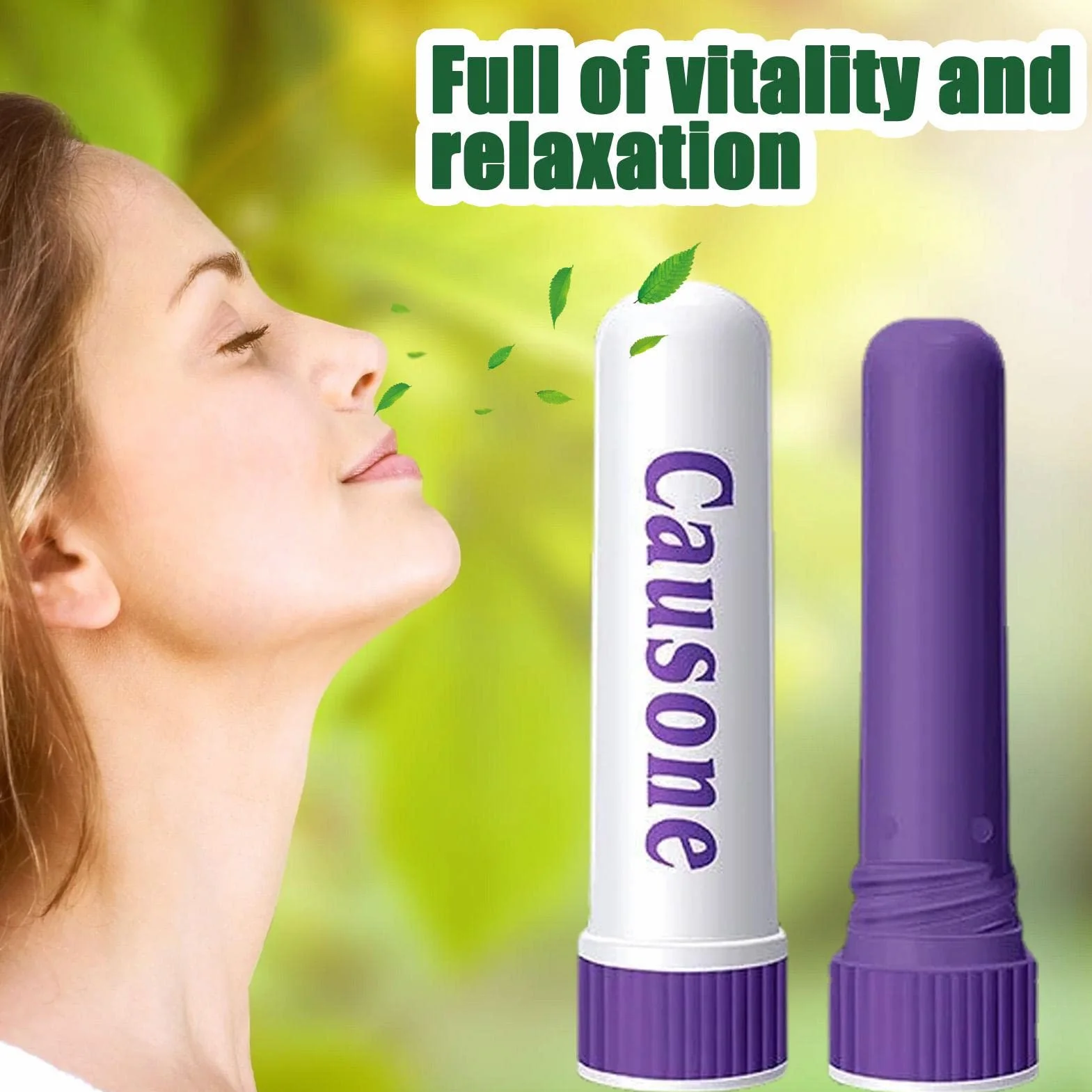 Inhalator olejków eterycznych do nosa, chłodzący olejek do aromaterapii, relaks i odświeżenie Purble