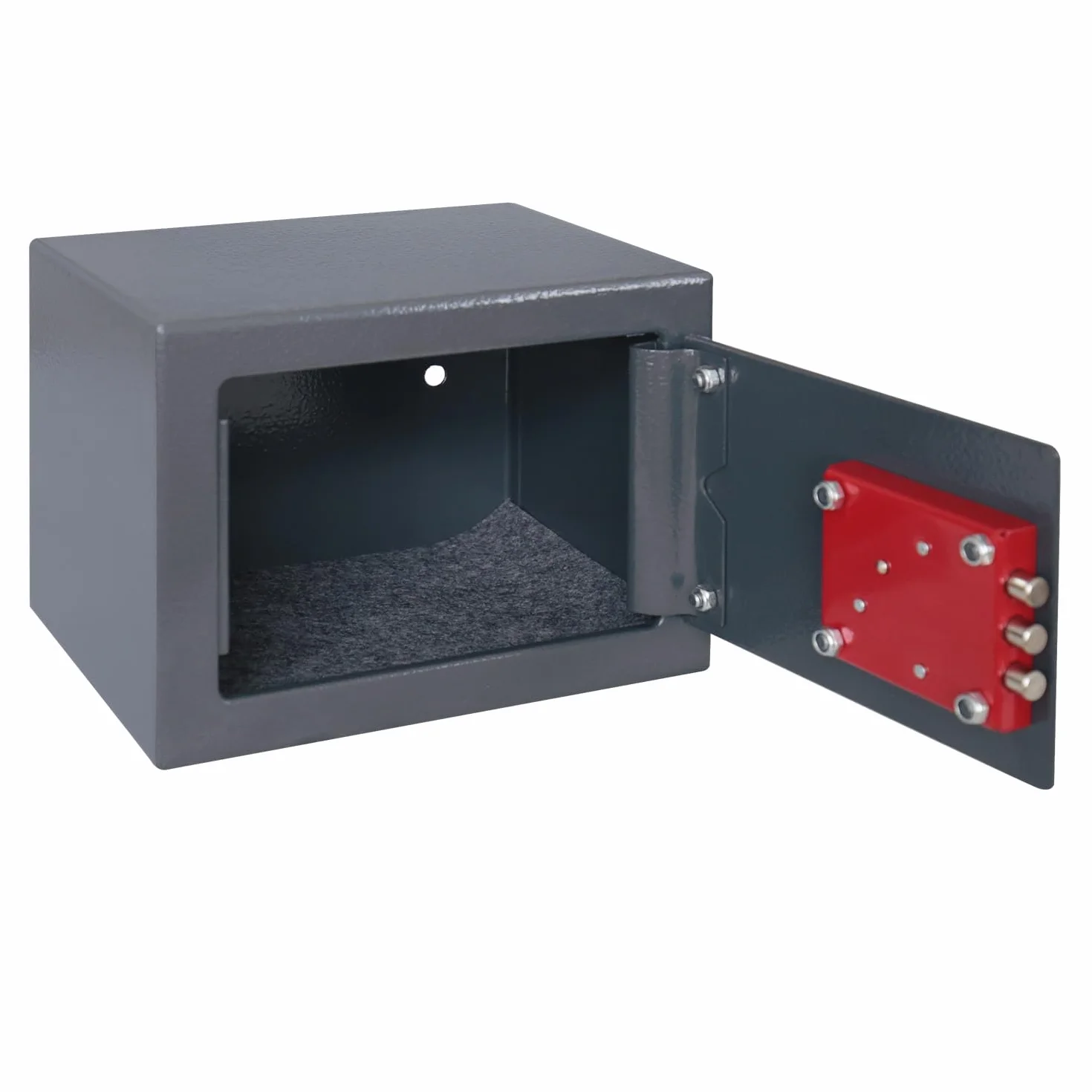 HMF 49216-11 Mały sejf z kluczem, sejf meblowy | 23 x 17 x 17 cm | antracytowy