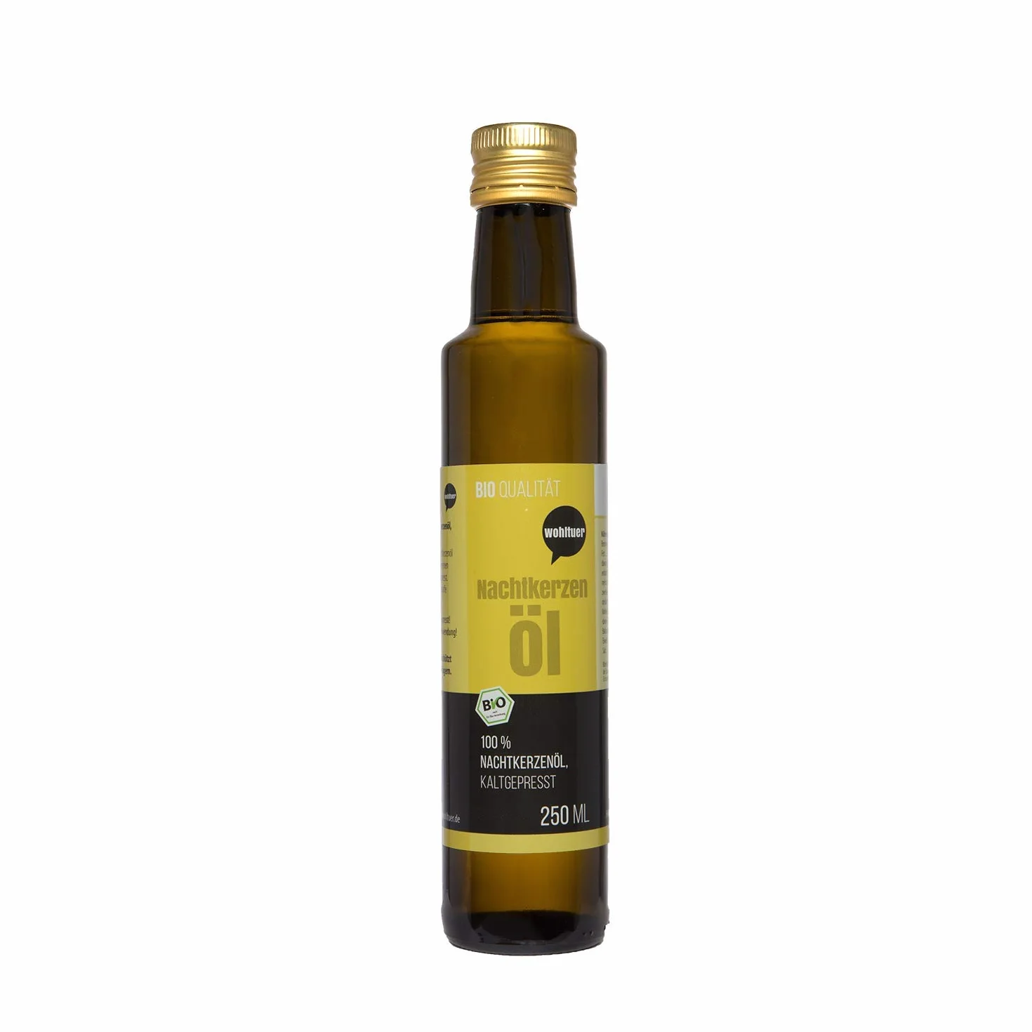 Wohltuer Bio olejek z wiesiołka 2 x 250 ml – natywnie tłoczony i w 100% czysty – czysty naturalny (łącznie 500 ml)