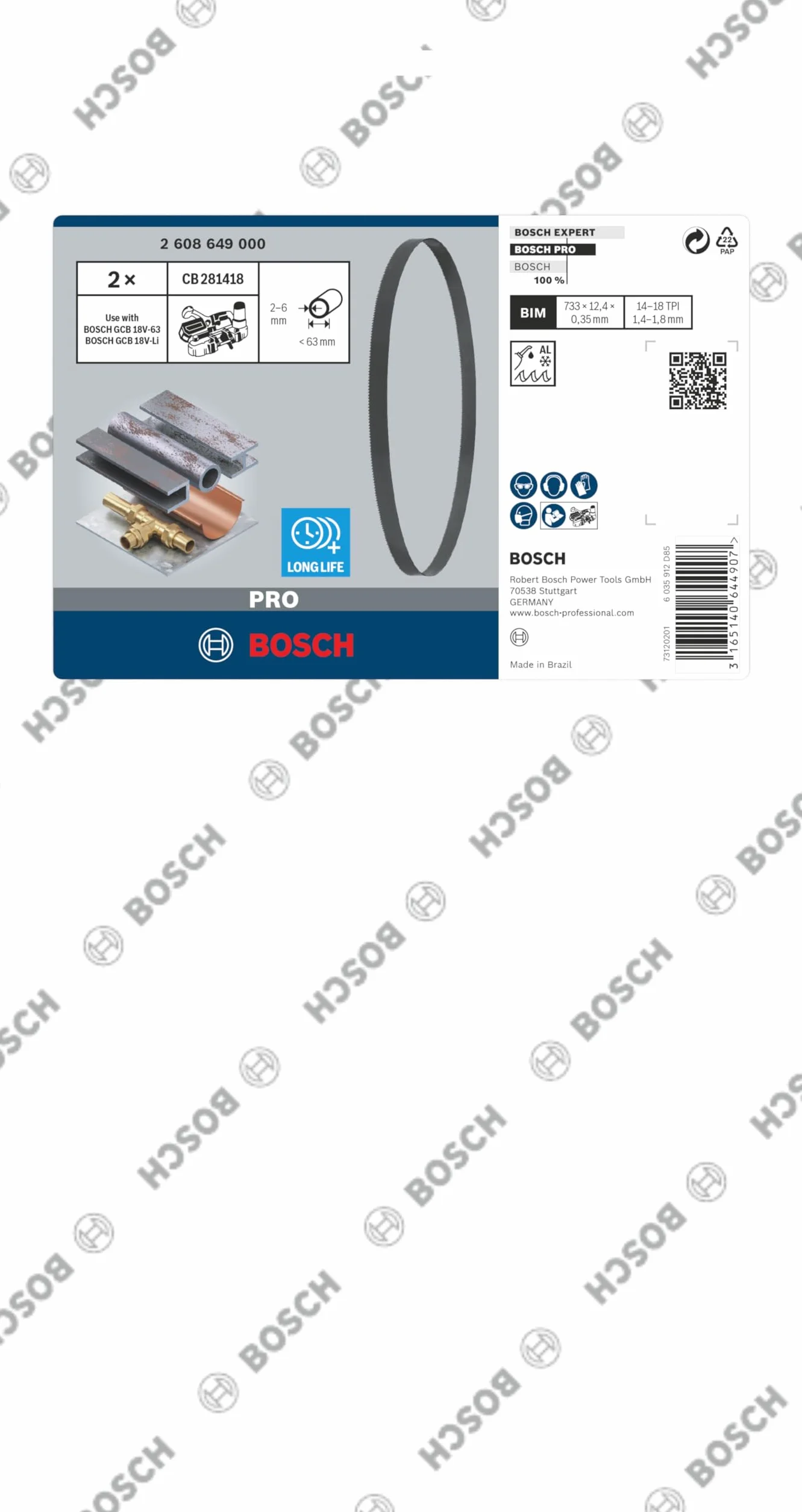Bosch Professional Brzeszczot do pilarki taśmowej CB 2818 BIM, 18 tpi CB 281418