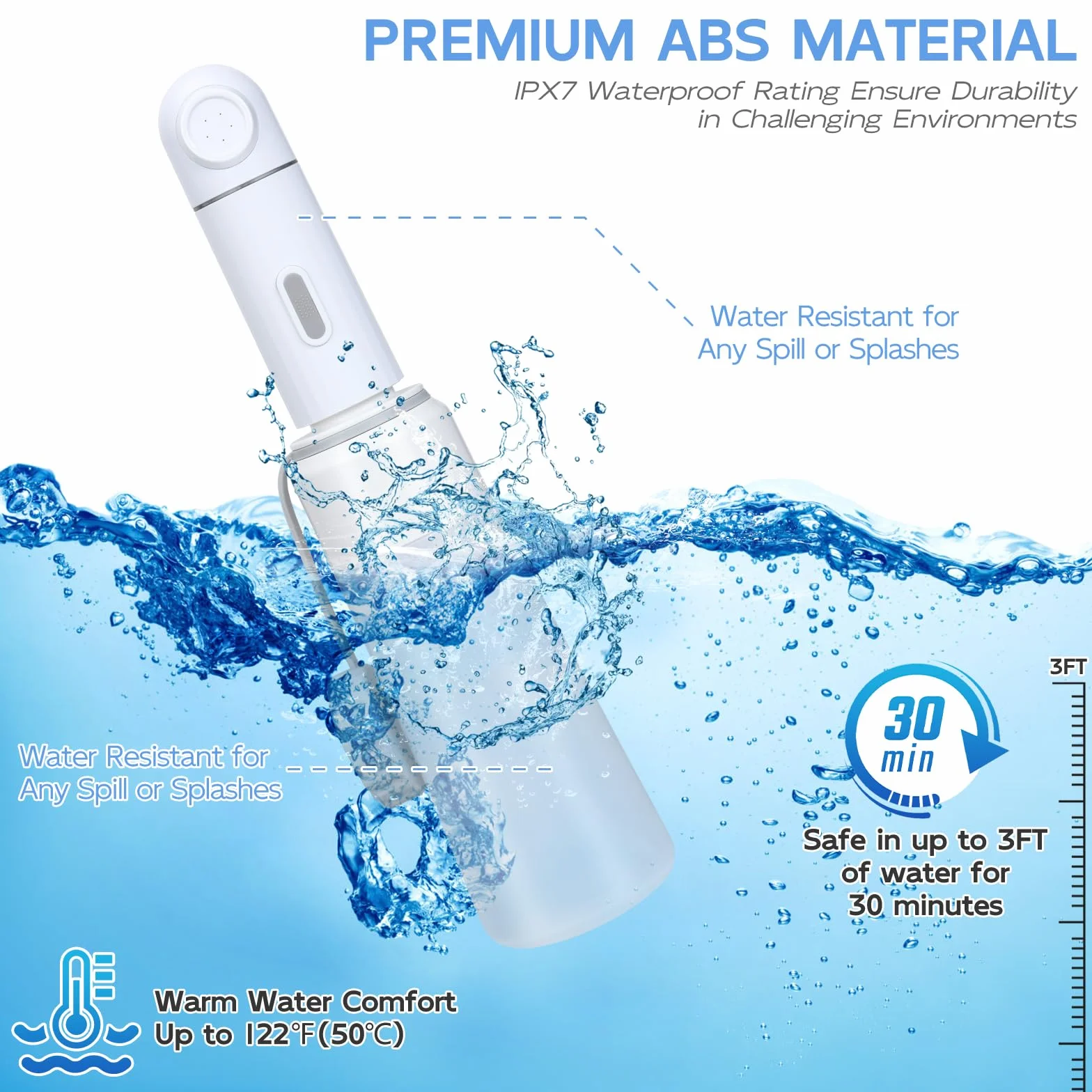 Elektryczny przenośny bidet podróżny 350 ml wodoodporny IPX7 2 tryby wysokiego ciśnienia