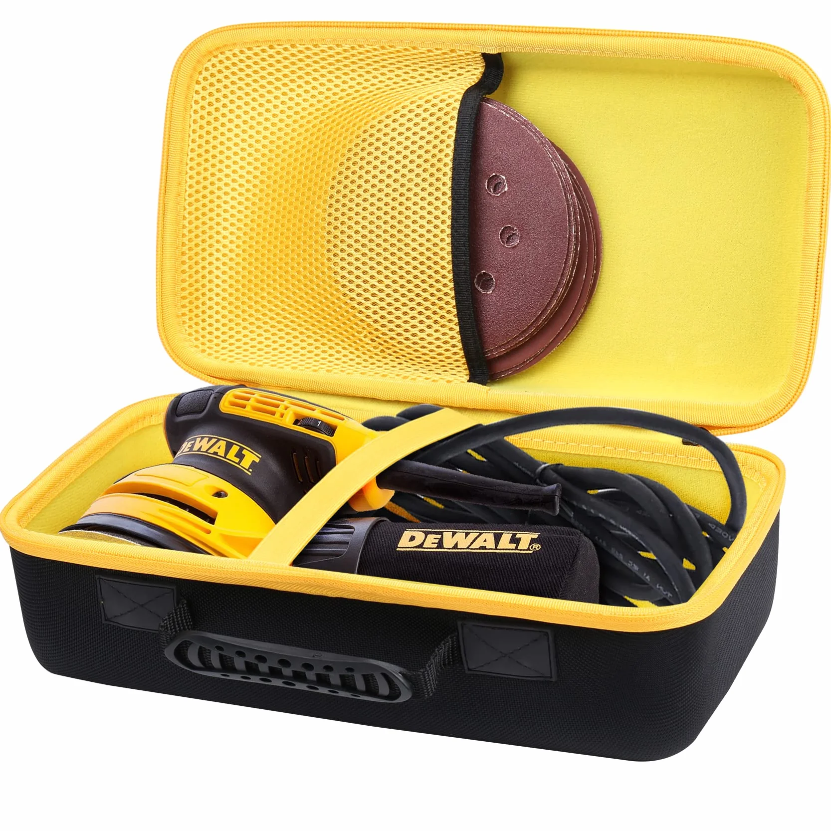 Khanka Twarde etui do szlifierki oscylacyjnej DeWalt DEWDWE6423 / DCW210NX / DCW210B (tylko etui), Czarny, Klasyczny