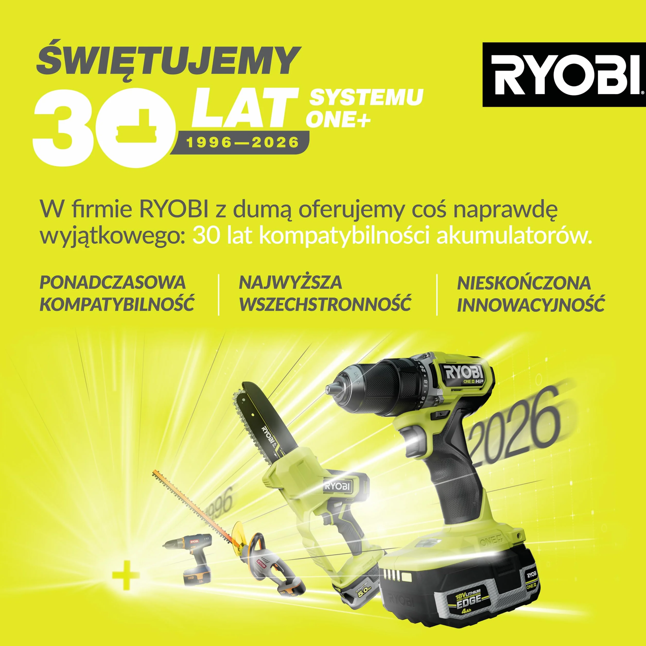 Ryobi Pilarka tarczowa 18V, R18CSP-0, średnica tarczy 150 mm, regulacja kąta 0-56 stopni, głębokość cięcia 45 mm przy 90 stopniach oraz 32 mm przy 45 stopniach, wersja bez akumulatora i ładowarki