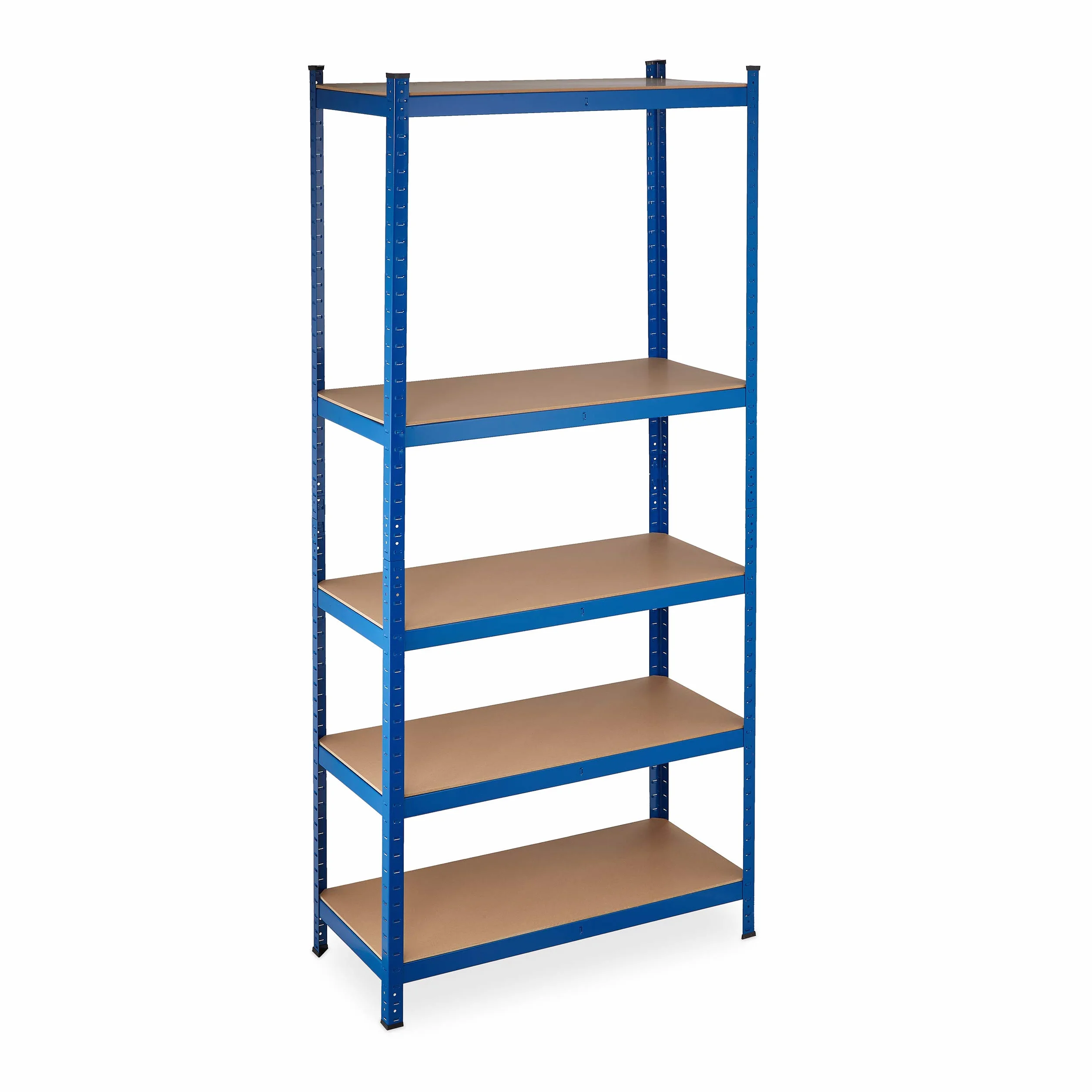 Relaxdays Regał XL stal 220x100x45 cm nośność 1325 kg 5 półek niebieski