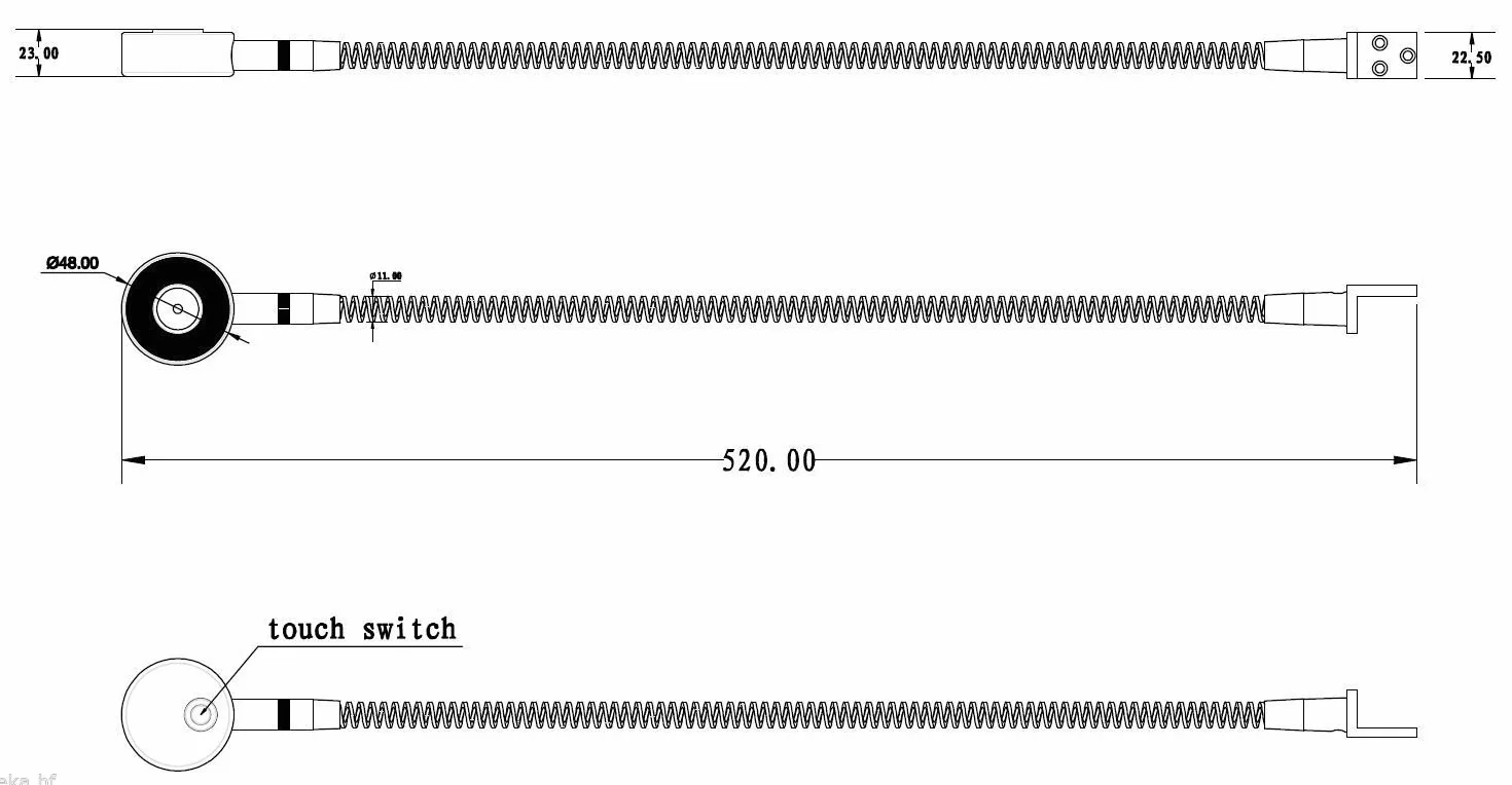 kalb Material für Möbel Lampa LED do czytania lampka do czytania, lampa flex, chromowana, srebrno-szara, przełącznik dotykowy, kolor: srebrnoszary/aluminium anodowane, rozmiar: zestaw 2 szt