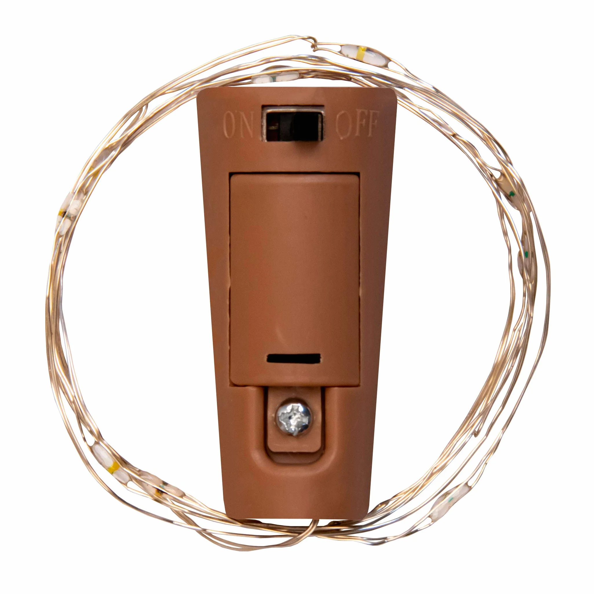 Idena 31091 – LED mikro lampki do butelek z 10 diodami LED w kolorze ciepłej bieli, zestaw 2 szt. łańcuch świetlny z korkiem, zasilany bateriami, ok. 0,97 m długości, dekoracja do wnętrz, jako