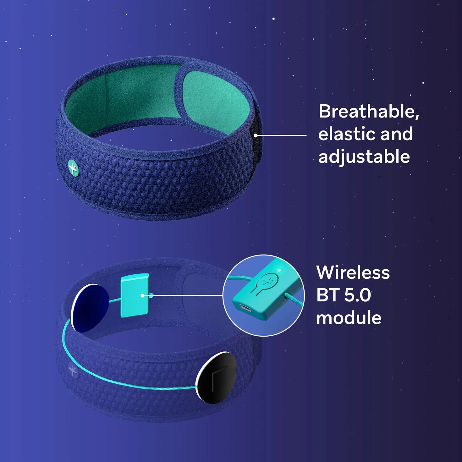 HoomBand słuchawki do spania Bluetooth opaska na głowę