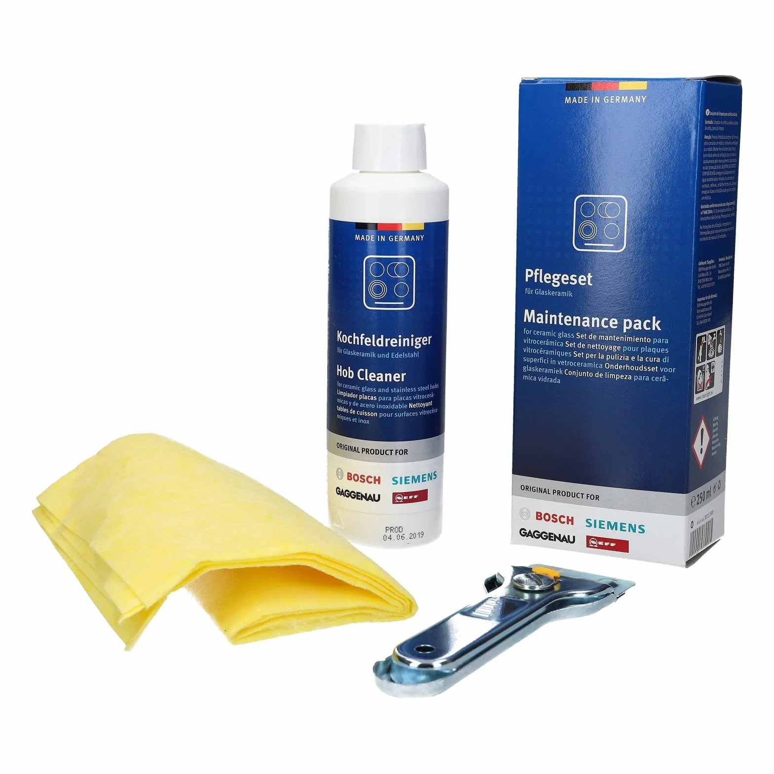 DL-pro Zestaw do pielęgnacji ceramiki szklanej do płyty kuchennej Bosch Siemens 311900 00311900