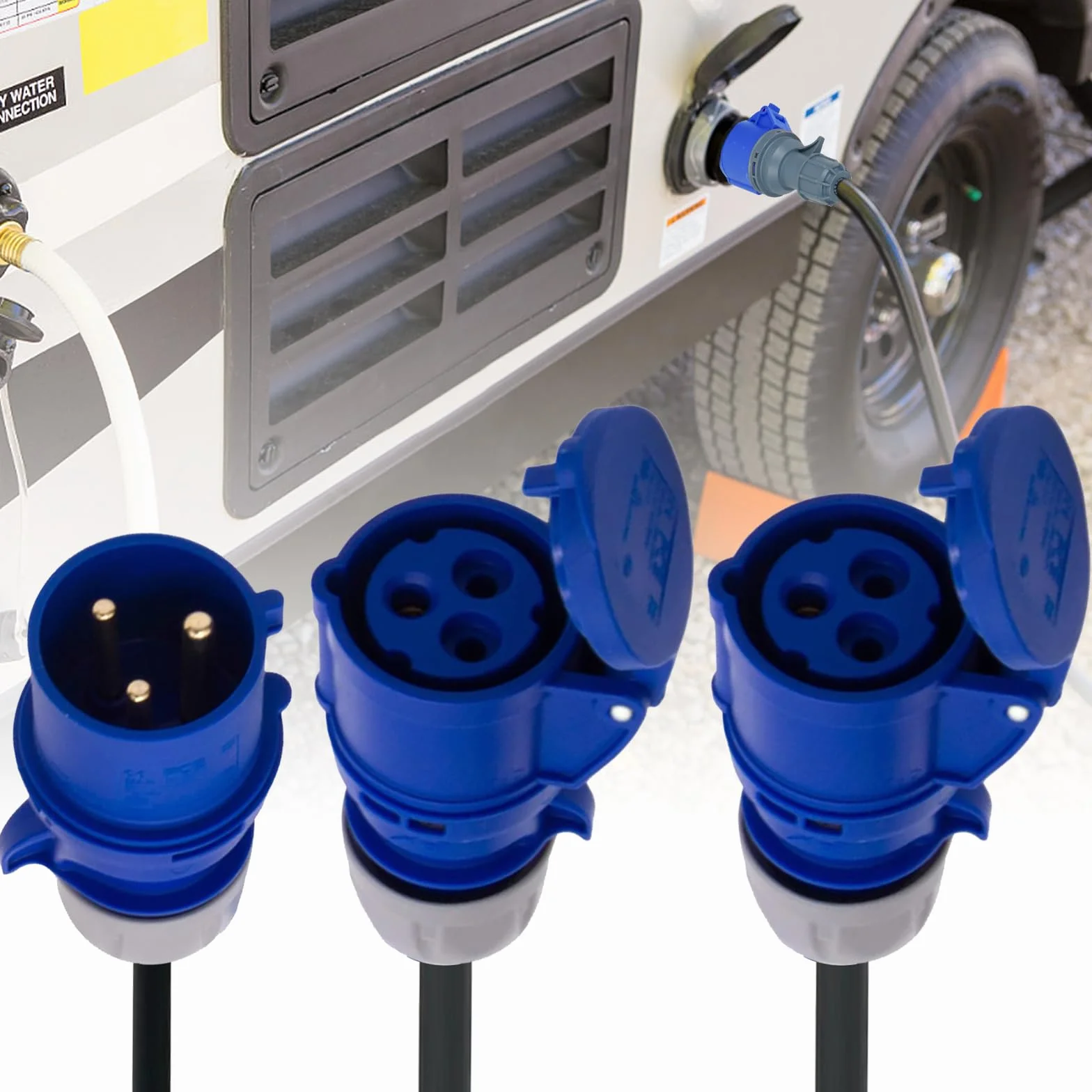 Adapter CEE 32A na 2x16A IP44 Rozdzielacz 230V