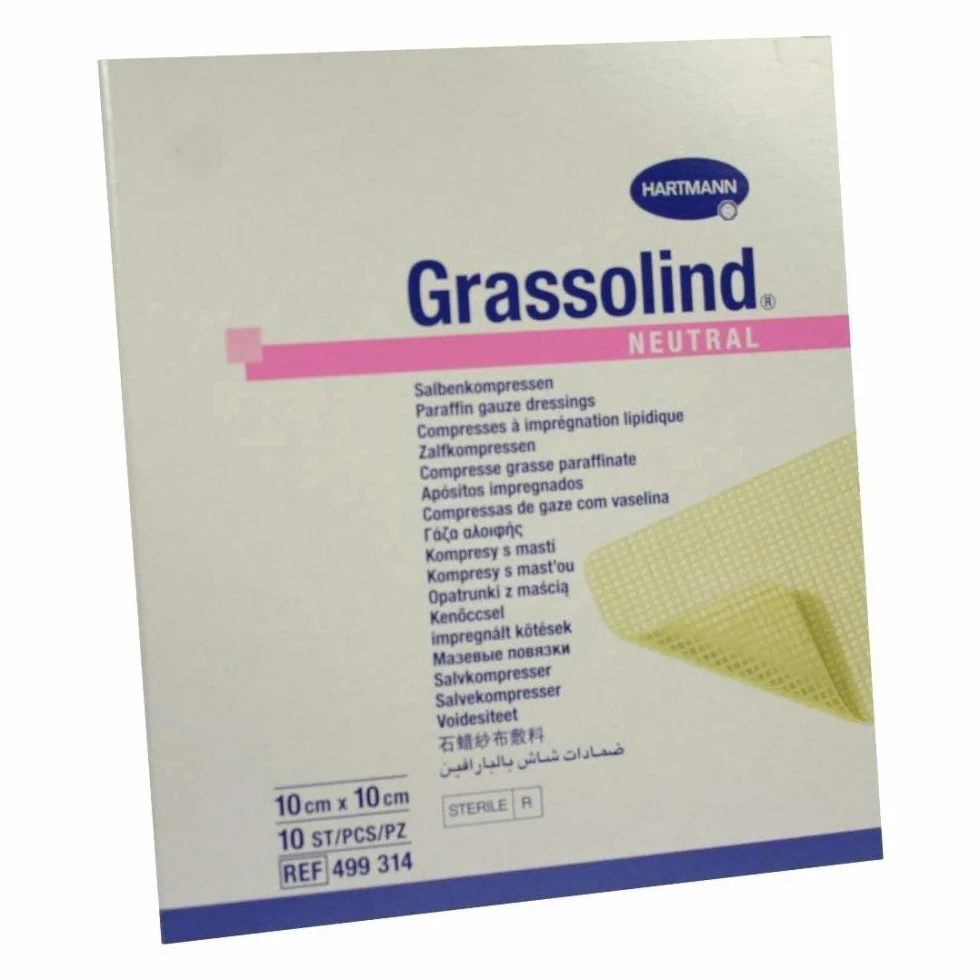 Hartmann Garza Sterylne Grassolind 10 x 10 cm 10 Pezzi