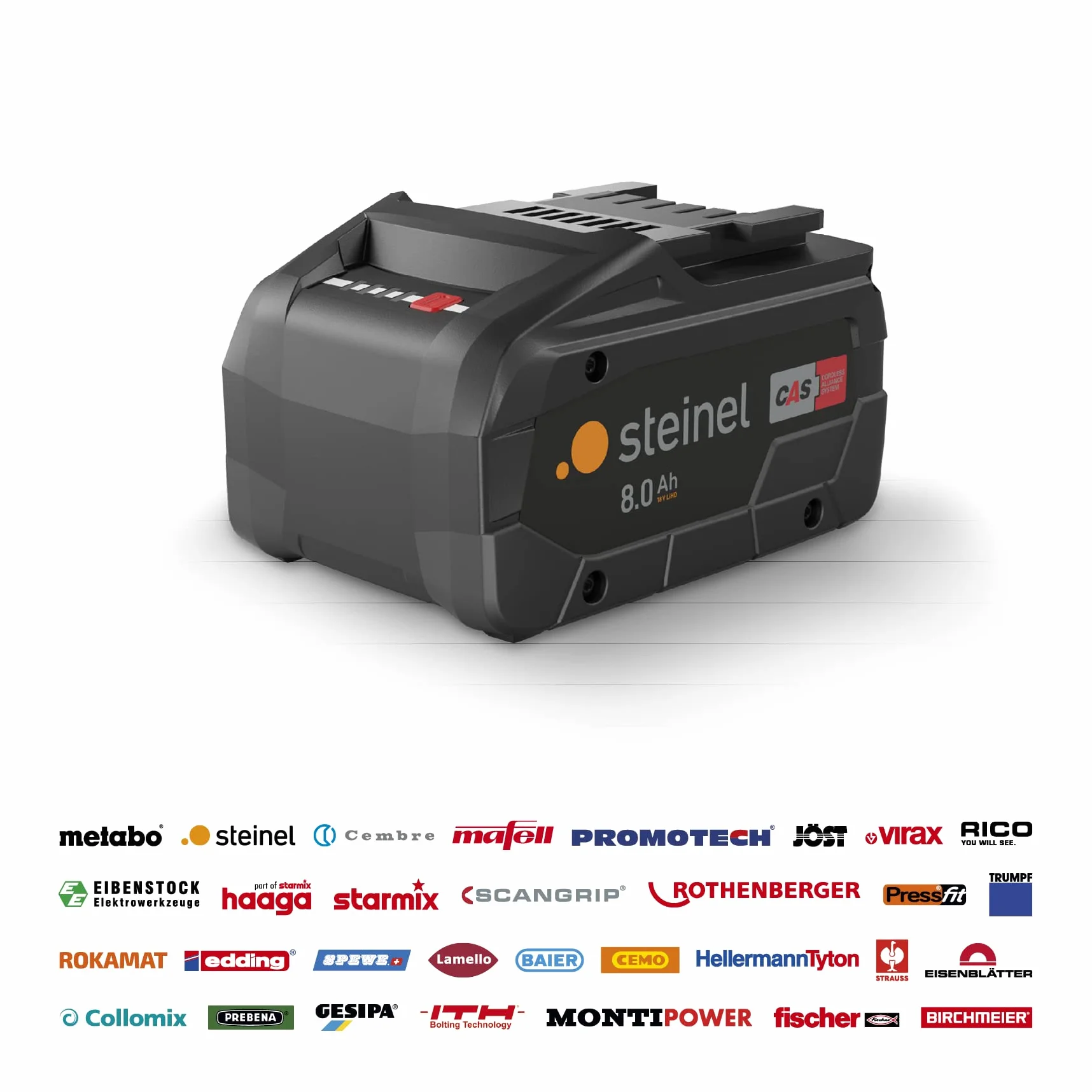 Steinel Akumulatorowa opalarka mobilna termiczna MH3 bez baterii, profesjonalna opalarka 18 V z walizką, 500 °C|200 l/min, oświetlenie LED