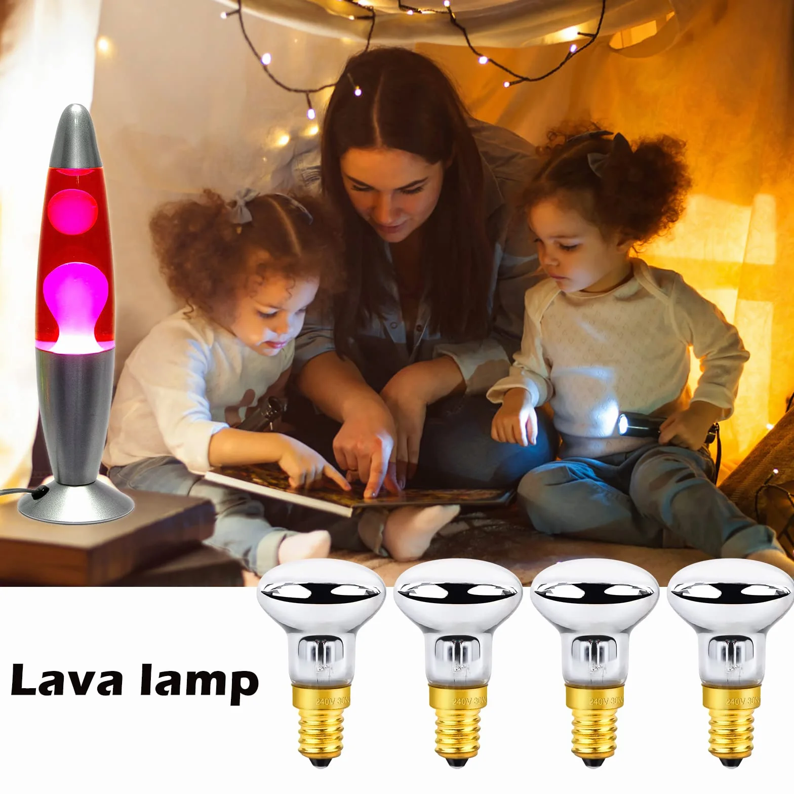 6 sztuk żarówek lawowych E14 R39 30 W, ciepła biel 2700 K, lampa lawowa, reflektor lawowy, AC 220 V-230 V, gwint E14, żarówki zamienne do lamp lawowych, lamp brokatowych, lamp rakietowych