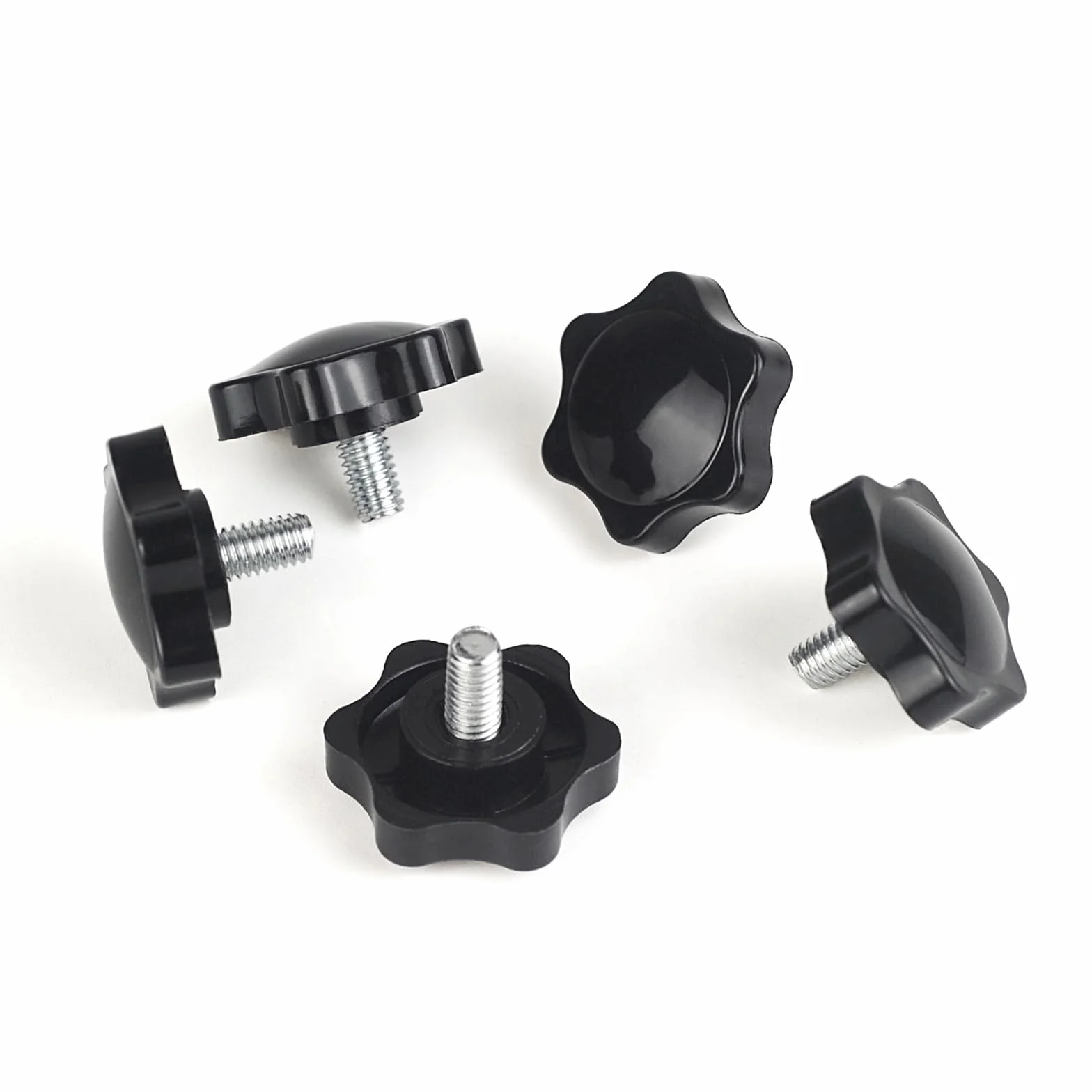 10 sztuk śruby z łbem sześciokątnym M6 x 10 mm, z tworzywa sztucznego, śruby z uchwytem gwiazdowym, gwint zastępczy gwiazdy, ręczna śruba początkowa, mechaniczna śruba blokująca, średnica