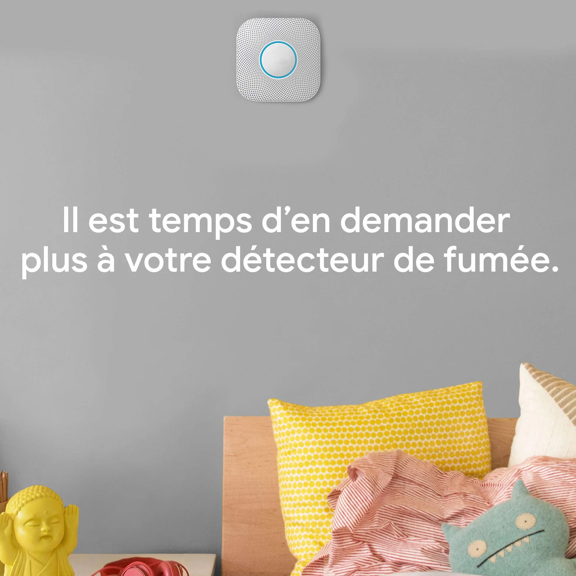Google Nest Protect czujnik dymu i tlenku węgla 2. generacji przewodowy