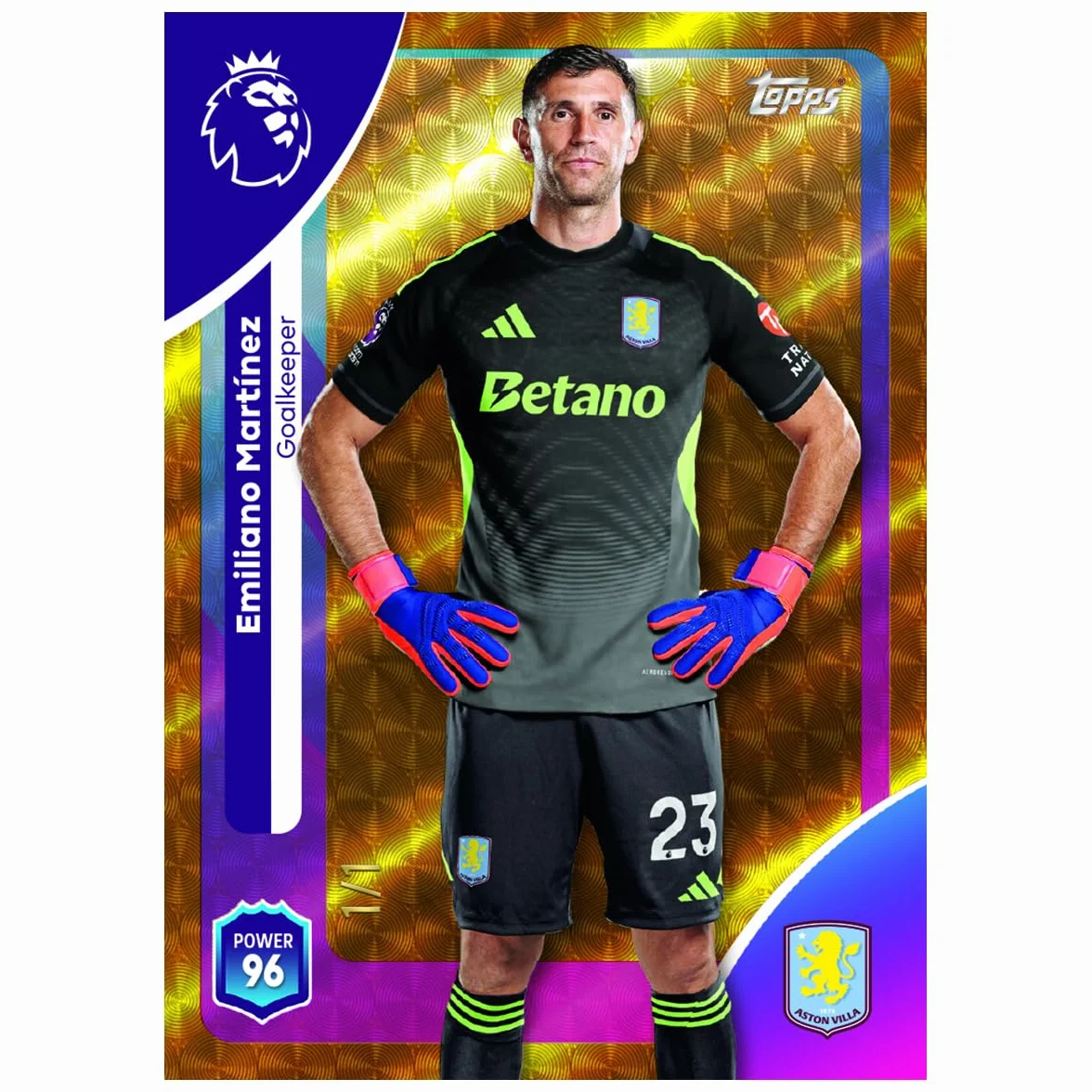 Topps Premier League 2025/26 Super Tin #2 (seria Hall of Fame) | zawiera 50 kart plus 3 ikony Hall of Fame, karty kolekcjonerskie + 250 rękawów na karty Protectodon