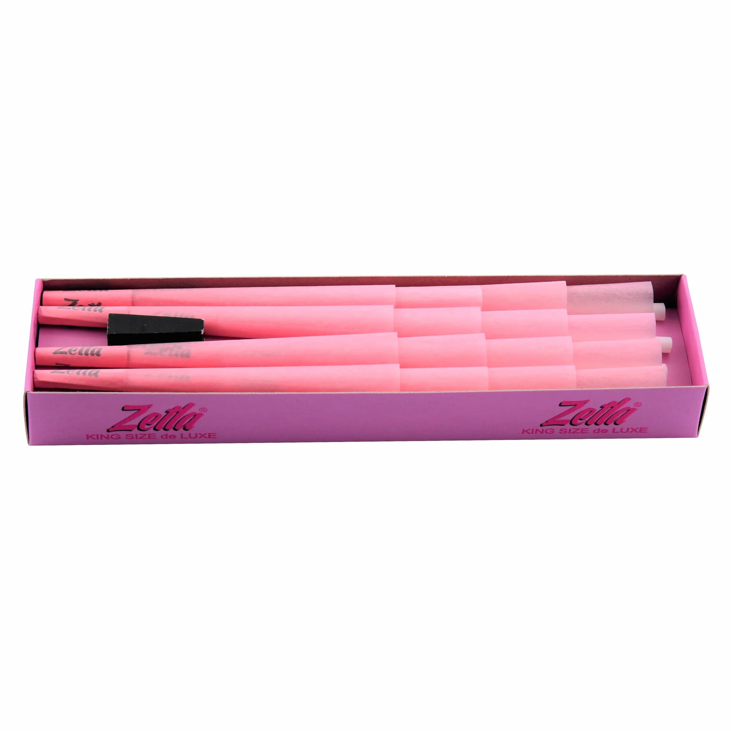 Zetla 32 Cones Pink King Size wstępnie skręcone stożkowe tuby z filtrem 109 x 26 mm Joint Cones papierowe