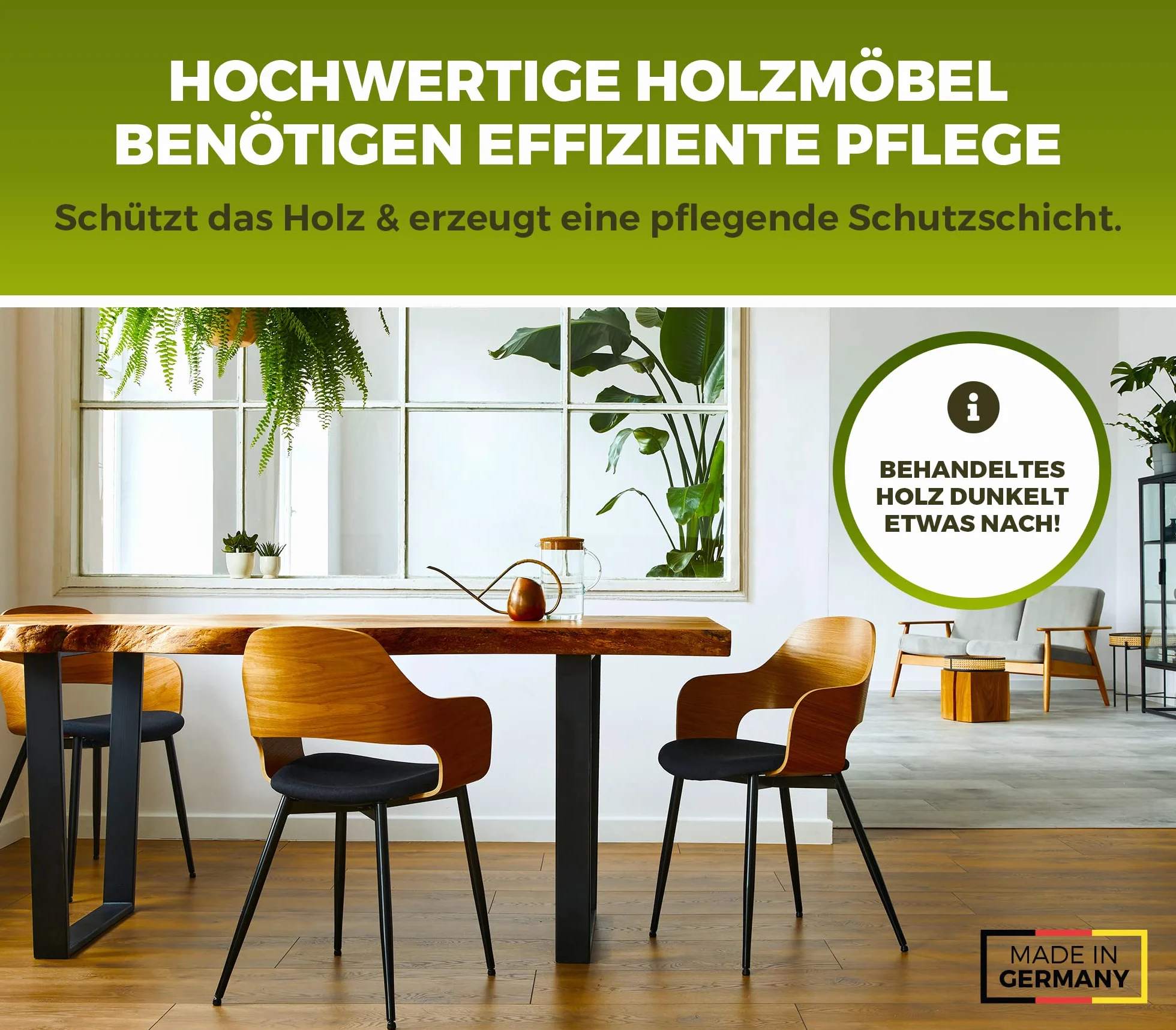 Naturalny wosk do drewna, bezbarwny z wosku pszczelego i oleju lnianego – pielęgnacja drewna premium do użytku wewnątrz i na zewnątrz