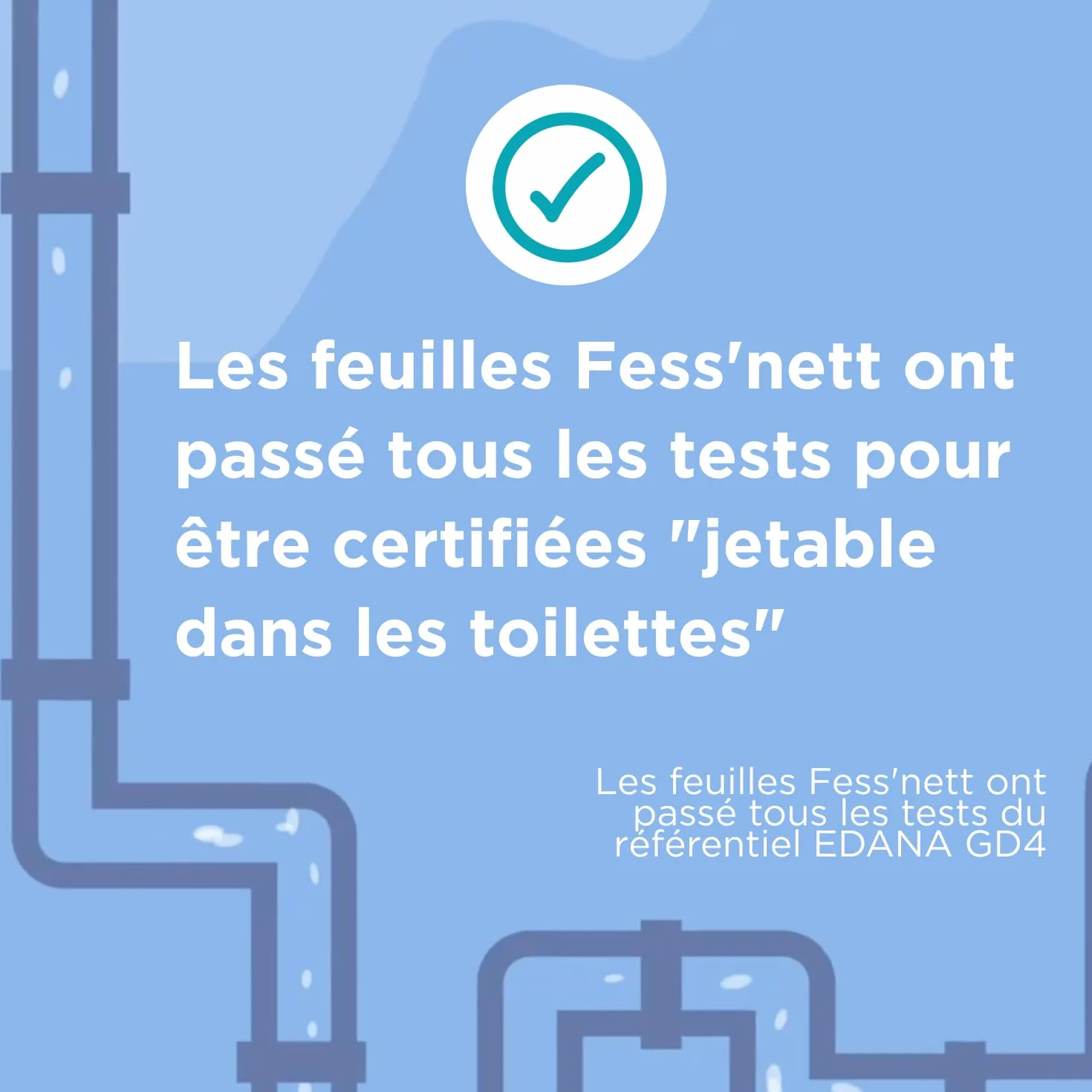 Fess'nett Natura wilgotny papier toaletowy, 50 sztuk, testowany dermatologicznie, 0% parabenów, 0% fenoksyetanol, hipoalergiczny