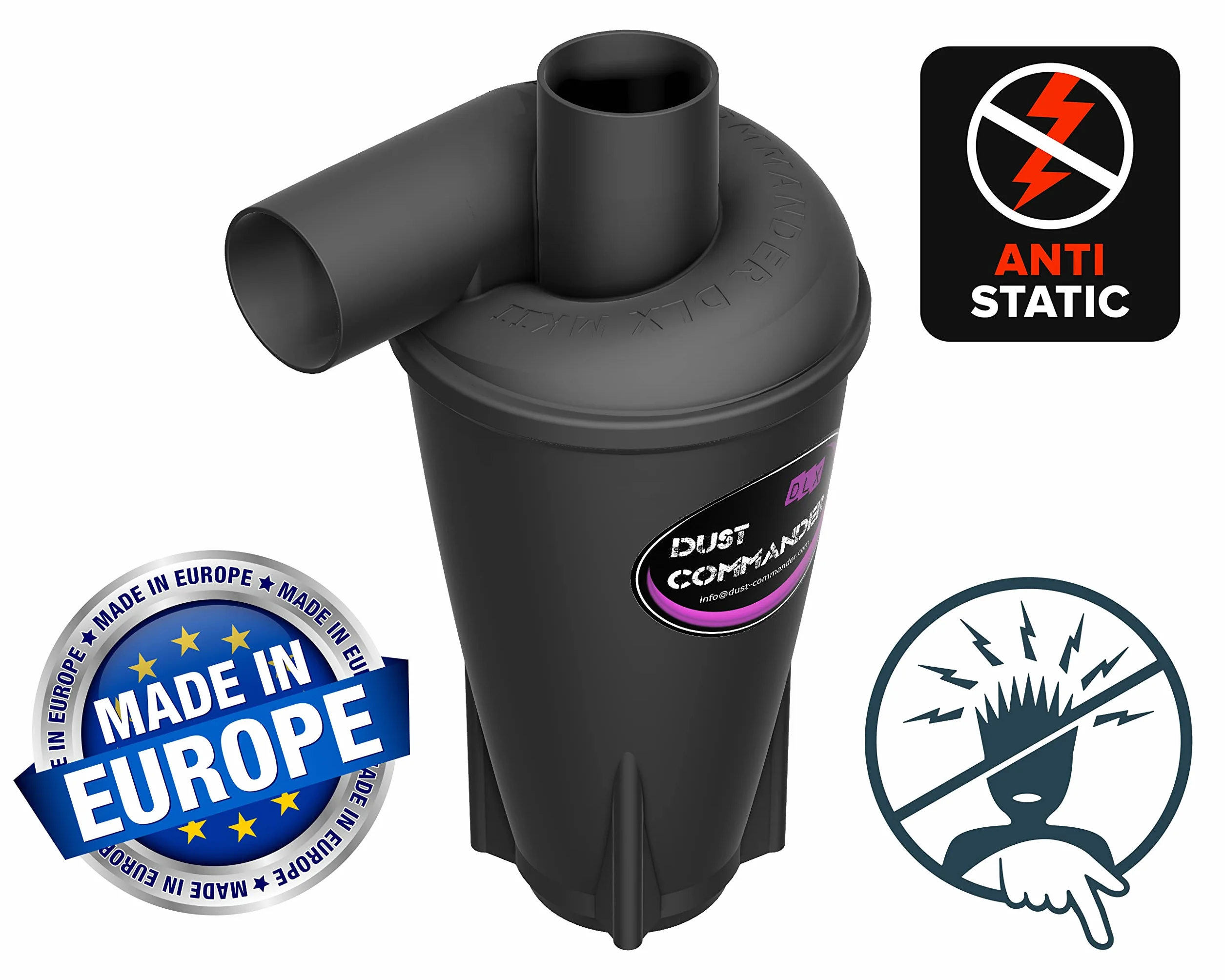 DUST COMMANDER DLX ESD MKII - profesjonalny cyklon odsysanie pyłu/filtr/separator - antystatyczny