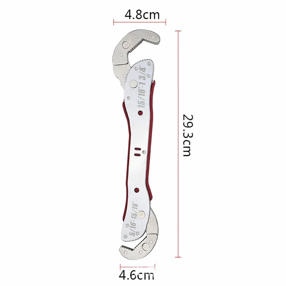 Klucz nastawny, regulowany klucz magiczny 9-45 mm, wielofunkcyjny, uniwersalny klucz do rur, narzędzie do naprawy ręcznej, szybki zatrzask,Verstelbare moersleutels