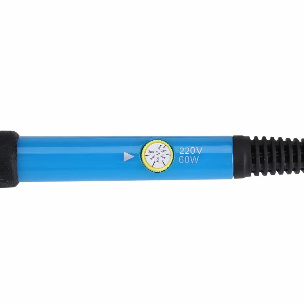 220V 60W lutownica z regulacją temperatury 200-480°C elektryczna lutownica z przyciskiem włączania/wyłączania [wtyczka EU 220V]