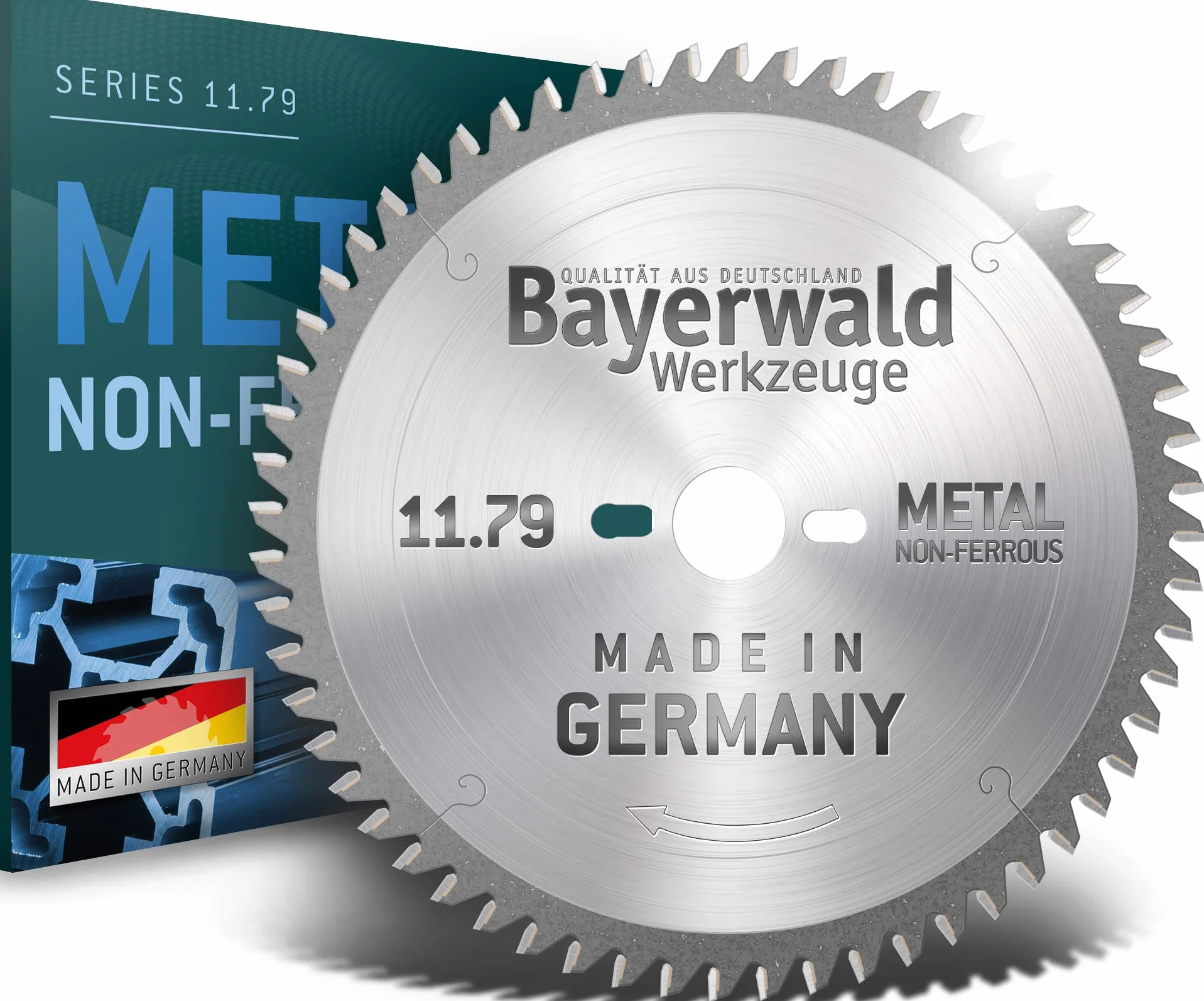 Bayerwald, seria 11.79, tarcza do piły tarczowej HM, trapezowe ząbki płaskie, do metali nieżelaznych i tworzyw sztucznych Ø 160 mm x 20 mm x 48 Z