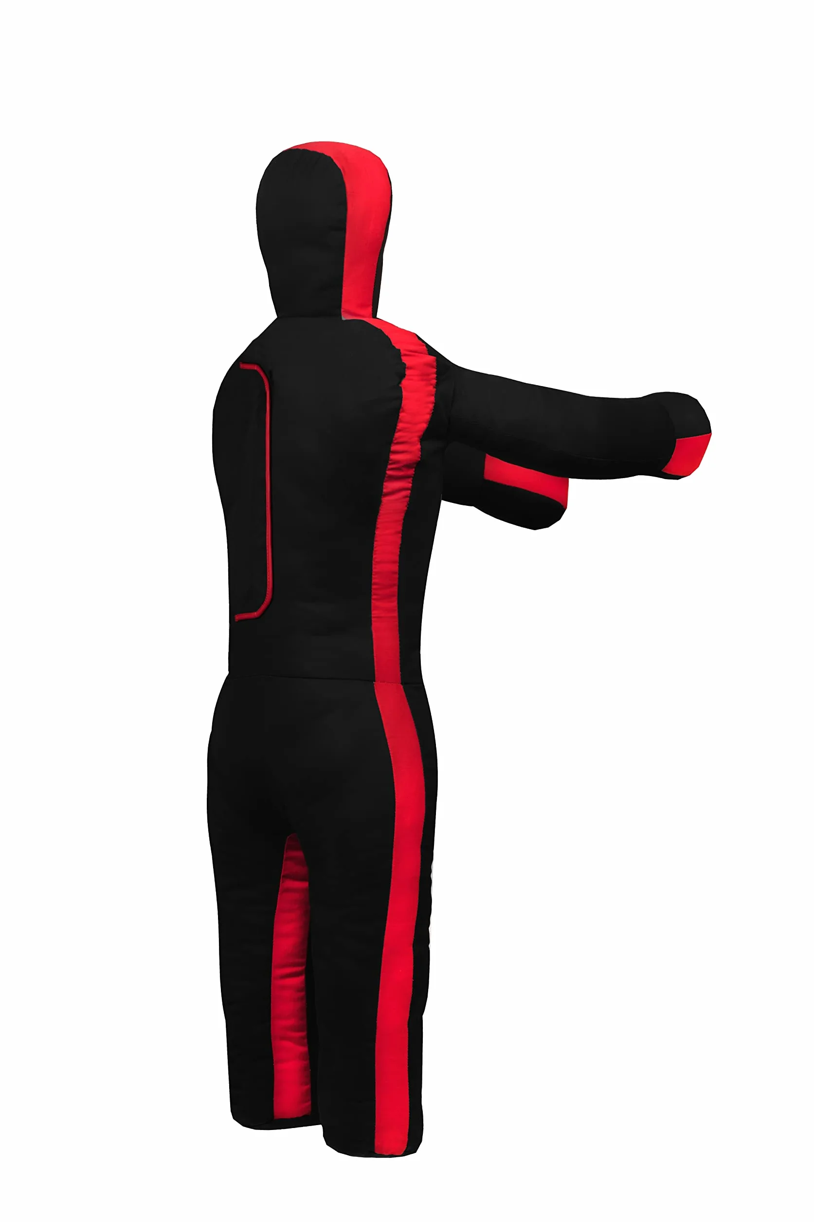 Lisaro Judo Dummy smoczek rozmiar 130/145/160/170 cm | Box-Dummies | Canvac | czarno-czerwony | niewypełniony | wiszący | Grappling Dummy