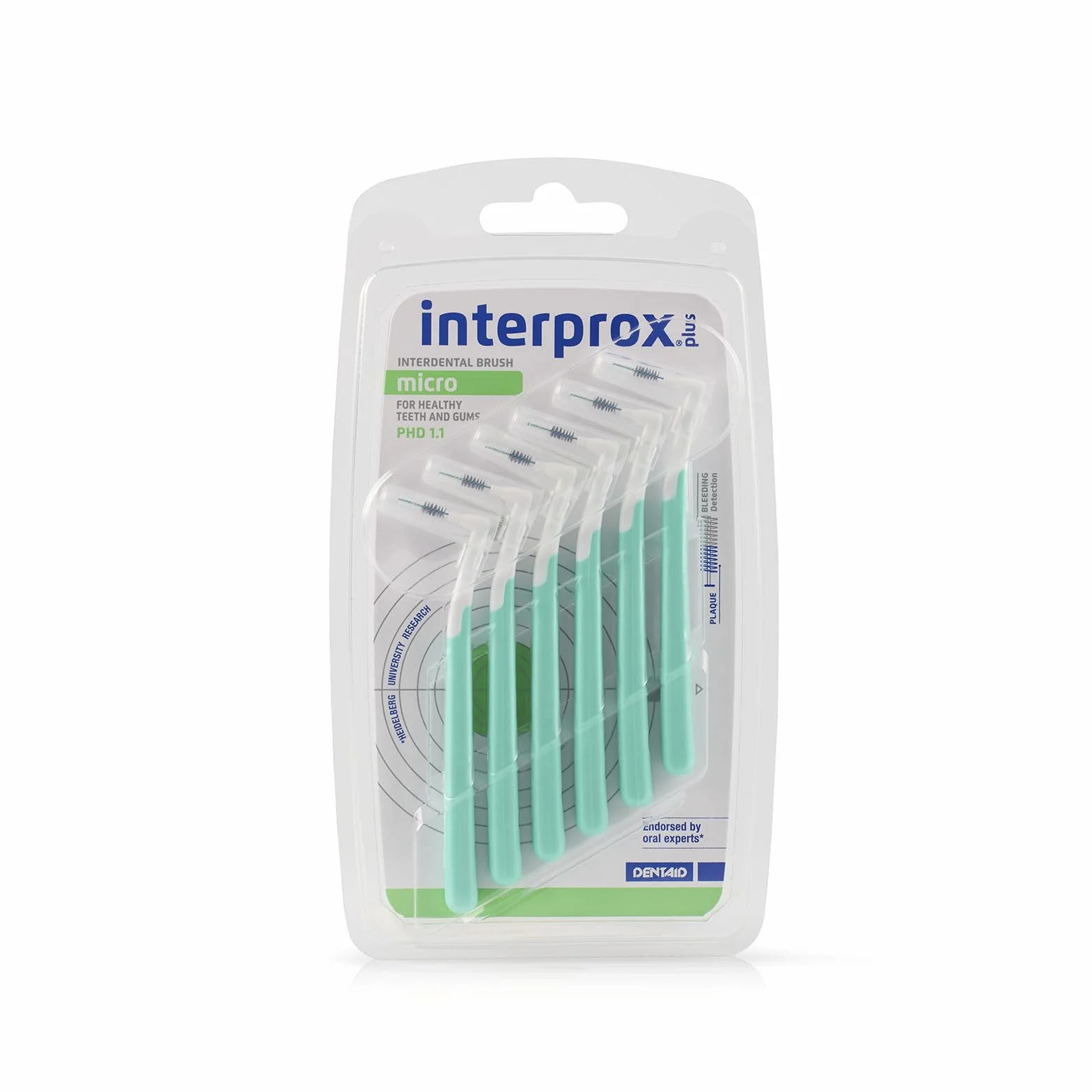 Interprox 0,56 mm zielony mikroplus szczotka pośrednia - 6 sztuk