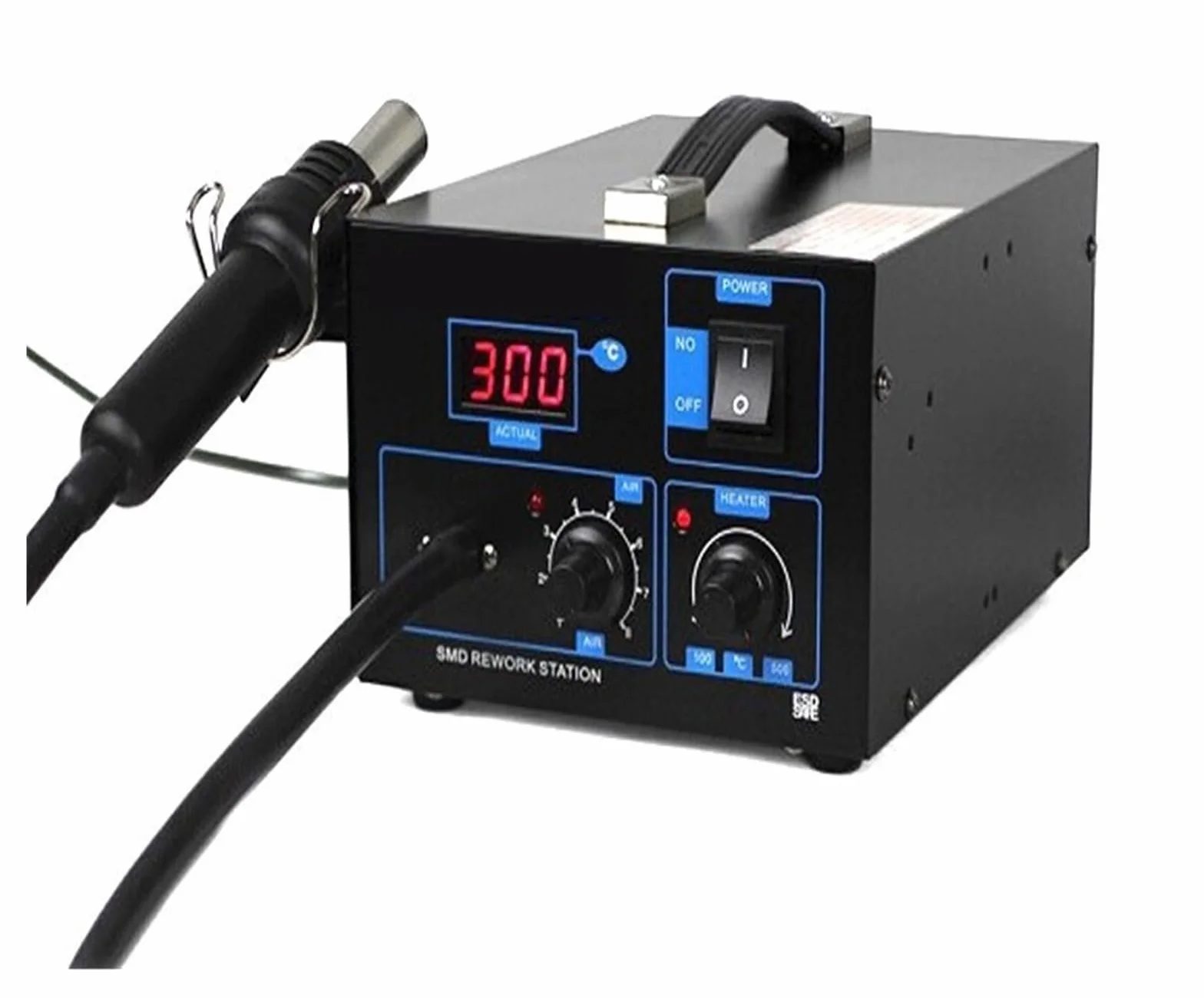 Stacja lutownicza 550 W Temperatura 100-450 Stopni Celsjusza 850AD Stacja Lutownicza Na Gorącą Wiatrówkę Stacja Lutownicza SMD Stacja Na Opalarkę