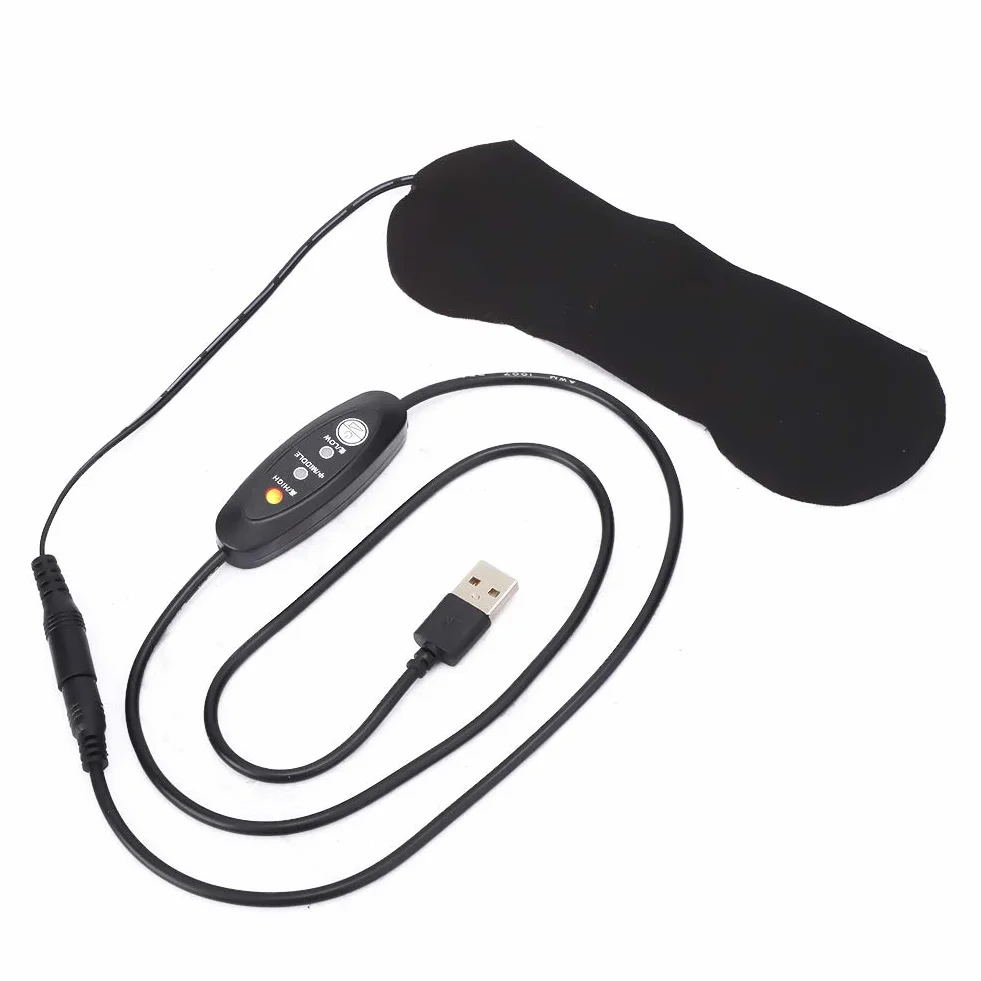 Podgrzewana Maska na Oczy USB, Elektryczna Podkładka do Suchych Oczu, Ciepła do Spania