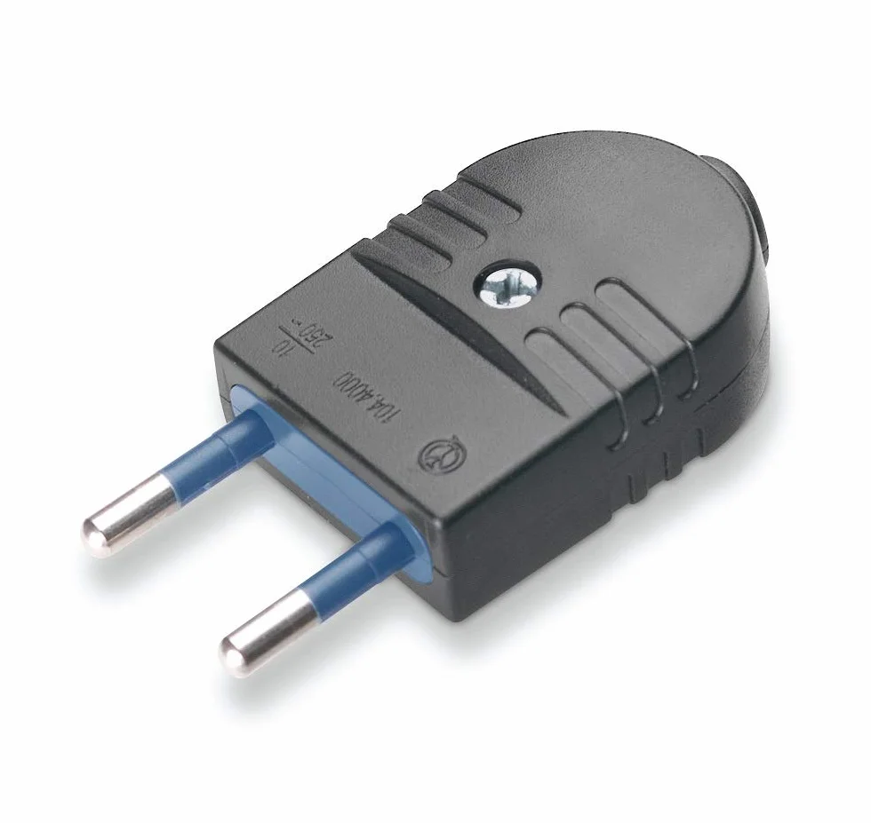 Poly Pool PP0455.1X wtyczka mobilna 10A 2P włoska standardowa mała Made in Italy czarna