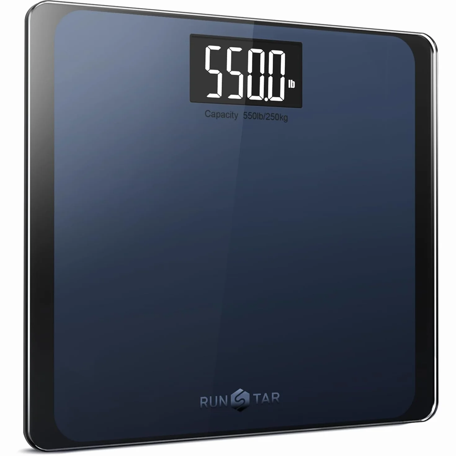 RunSTAR 250 kg Cyfrowa Waga łazienkowa z Ultra Szeroką Platformą i Dużym Ekranem LCD,Wysoka Precyzyjna Waga o Bardzo Dużej Pojemności
