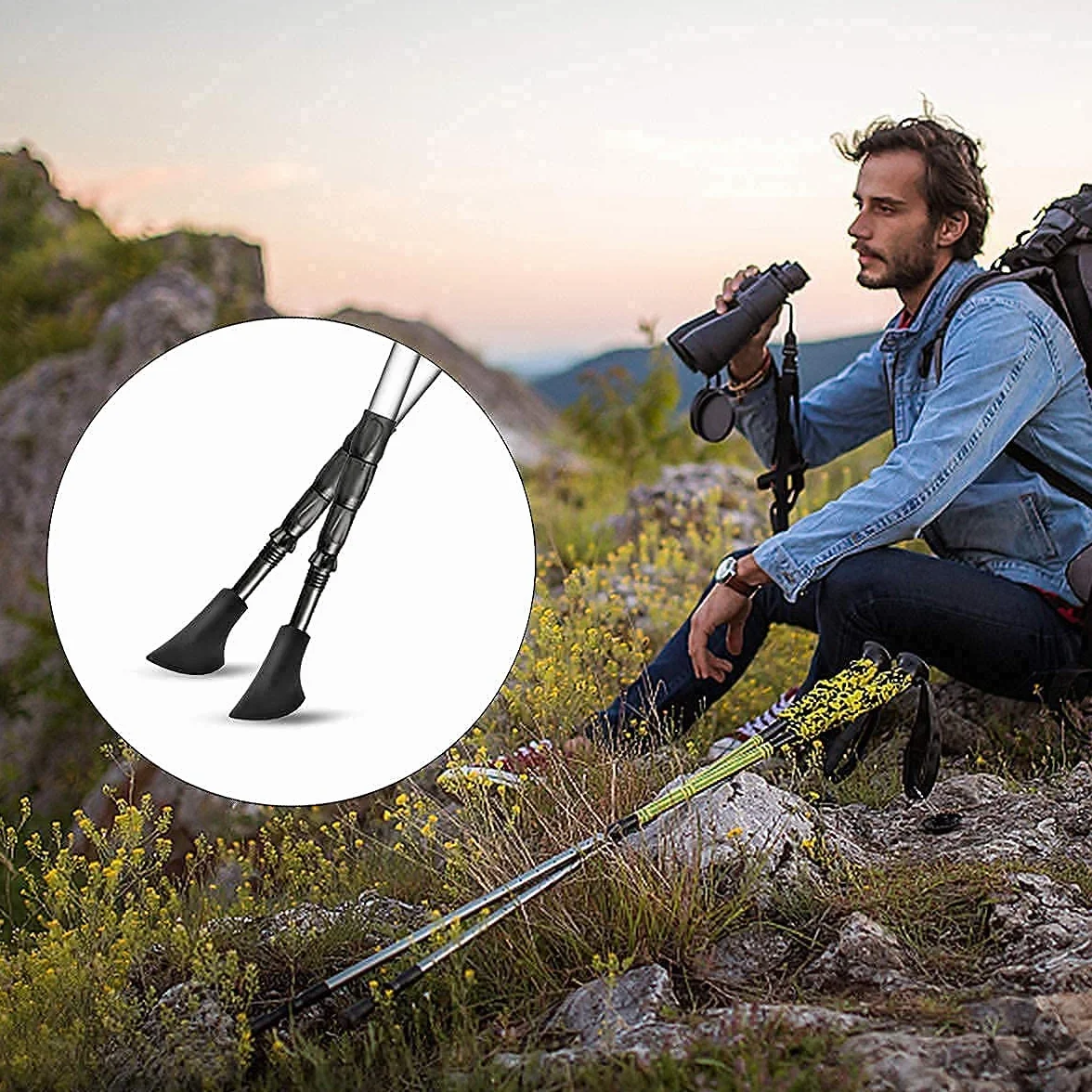 VABNEER 12 sztuk ochraniaczy końcówek kijków trekkingowych i nordic walkingowych, 10 mm