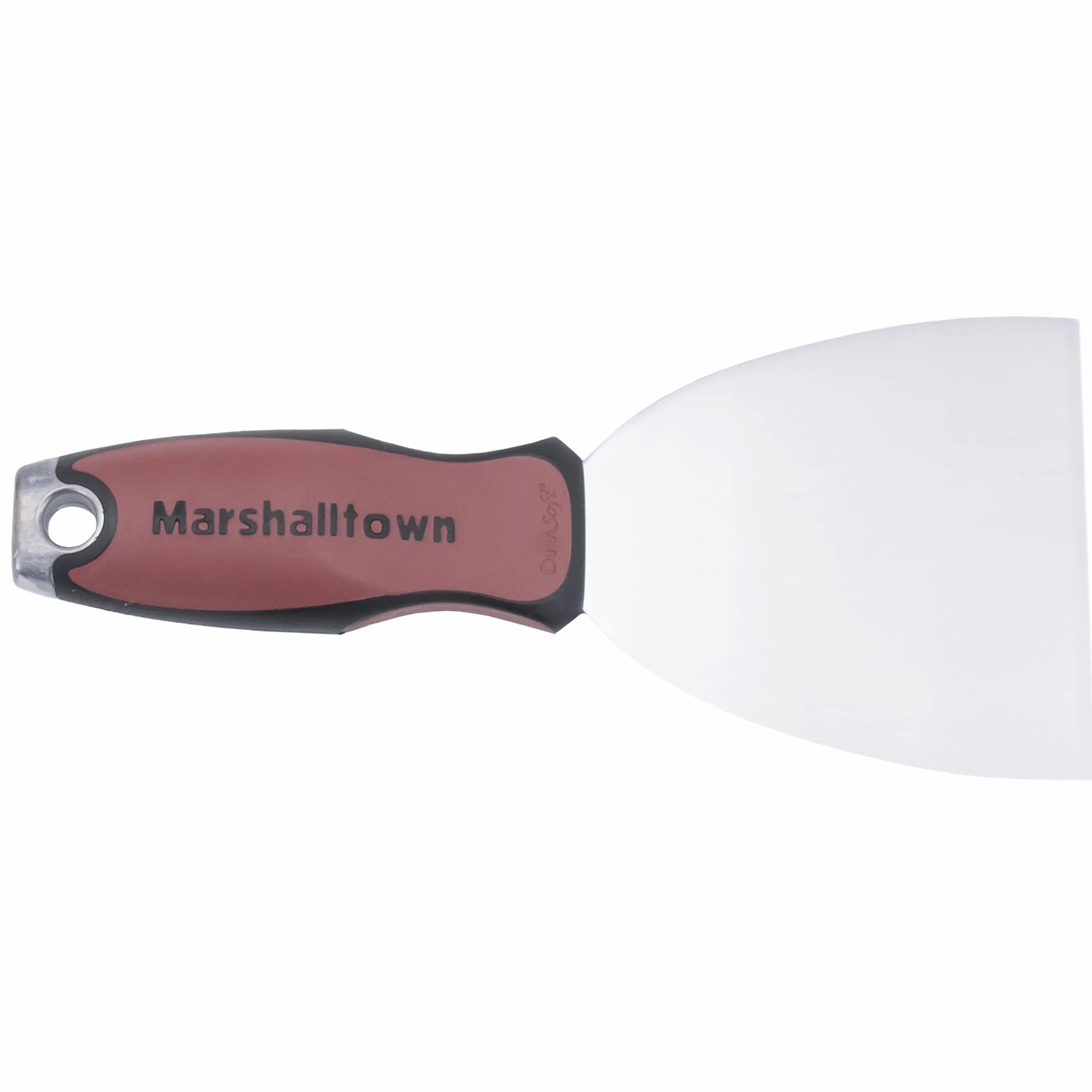 Elastyczna szpachelka do fug Marshalltown, skrobak z szeroką końcówką i uchwytem Durasoft, do Szlifierka do suchej zabudowy, szerokość szpachelki: 102 mm.