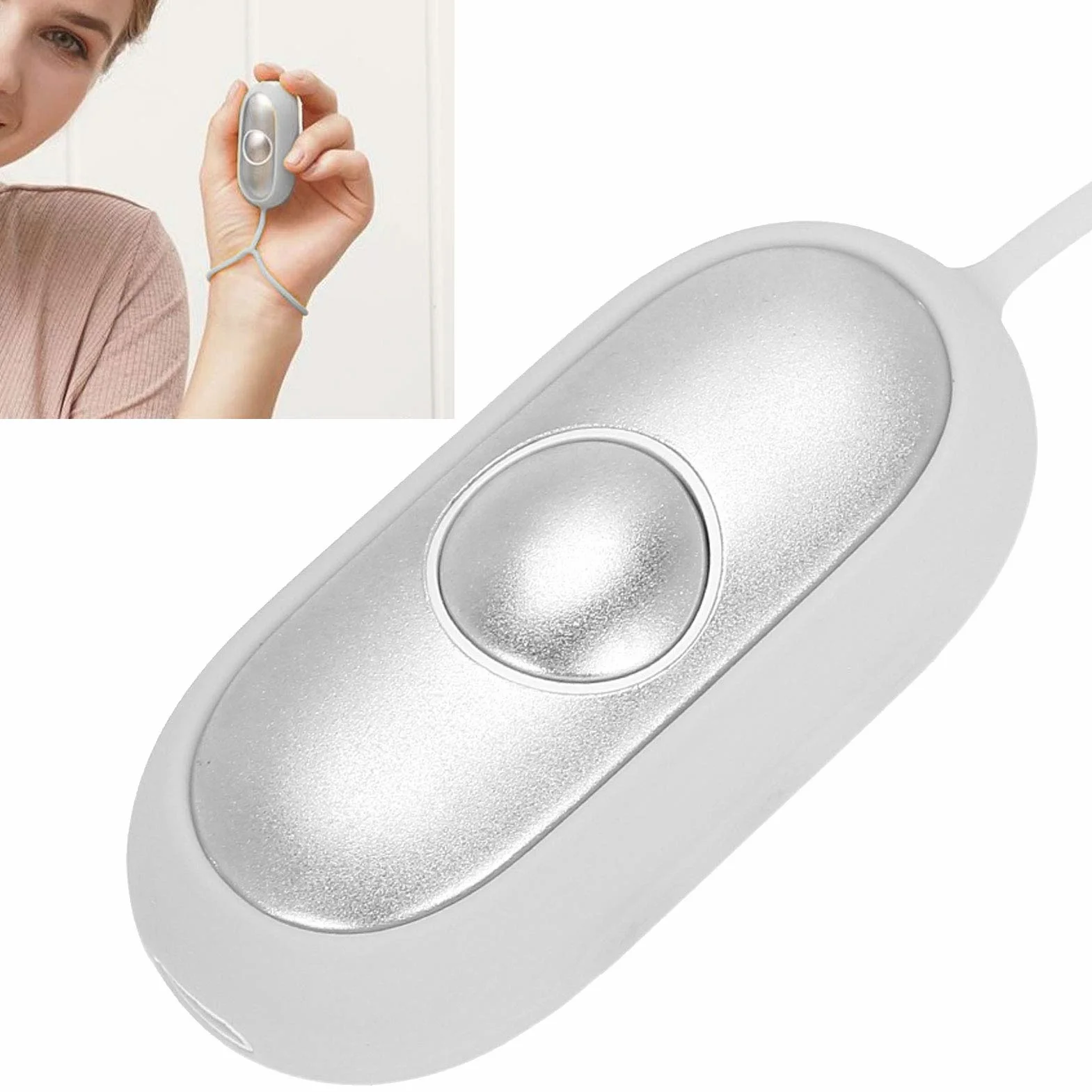 Chill Pill urządzenie do spania w mikroprądzie dla bezsenności USB srebrny