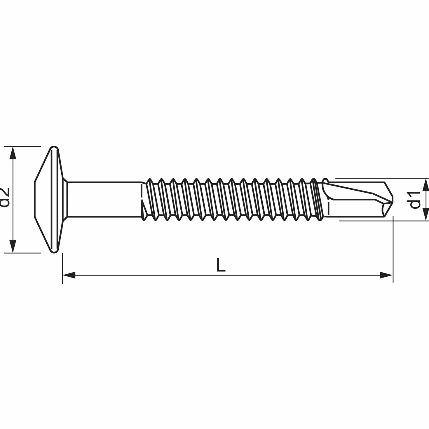 SFS Intec SPC4/33 – 5-gs 100 sztuk wkrętów autoperceuse, szare, 1133779