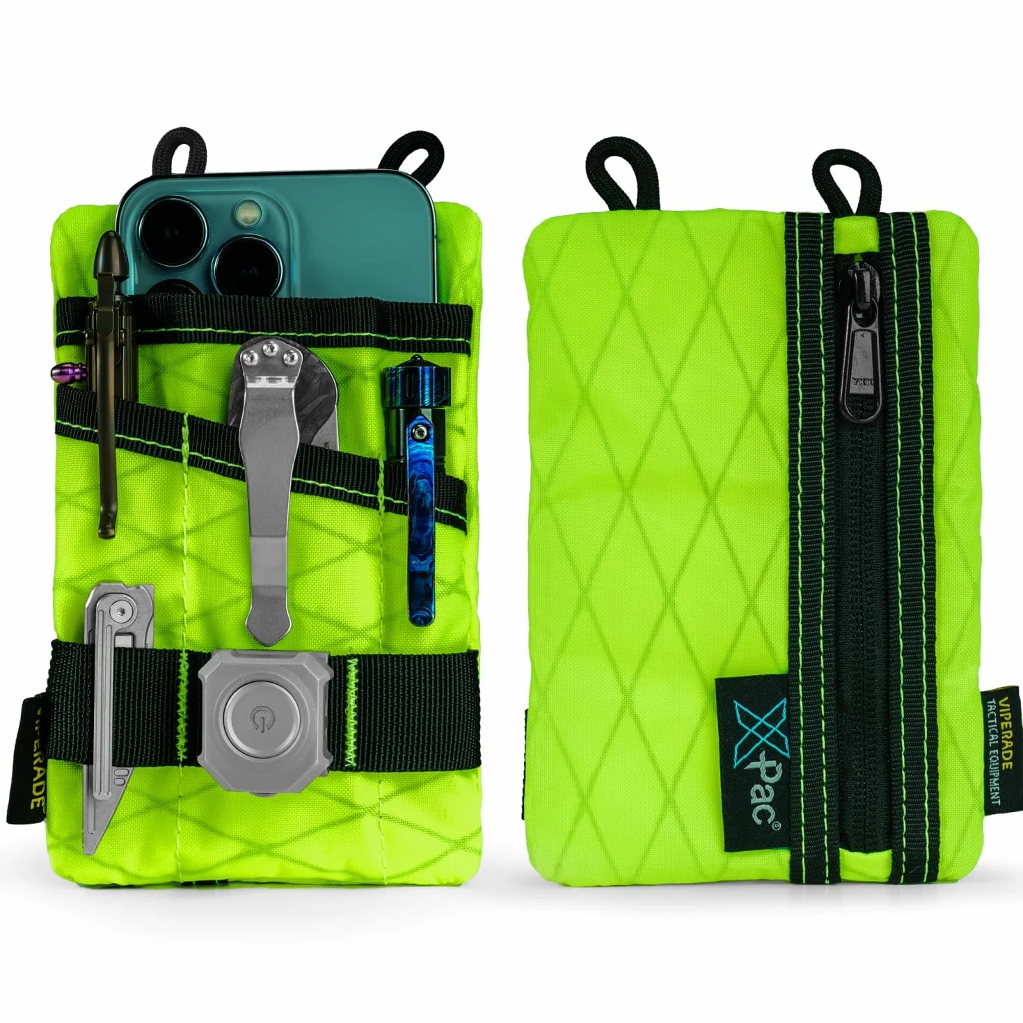 VIPERADE VE1 X-Pac EDC Werkzeugtasche Organizer EDC Pouch Klein EDC Taschen Pocket Organizer Nylon Multitool Tasche Klein für Taschenlampe Taschenmesser Stift Notizbuch-Xpac Hot-Limonka