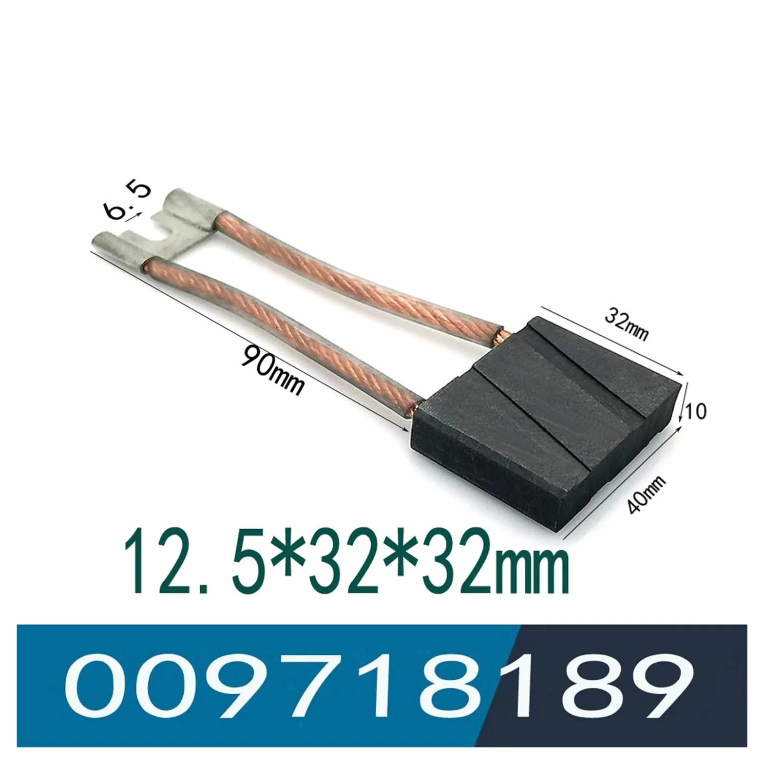 0009718189 Szczotki węglowe do silnika napędowego 10x40x32mm 12.5x32x32mm 16x32mm, kompatybilne z 335E14E16E16E18(12.5X32X32mm 8pcs)