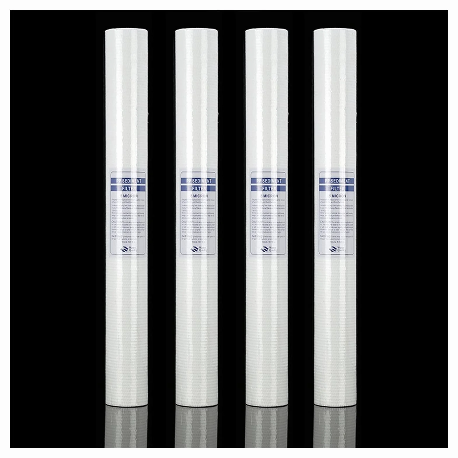 4 SZTUK 20 "Oczyszczacz wody 20 CAL 5 MICRON OSADY WODY WODY WODY FILTER WODY PP System filtra wodnego