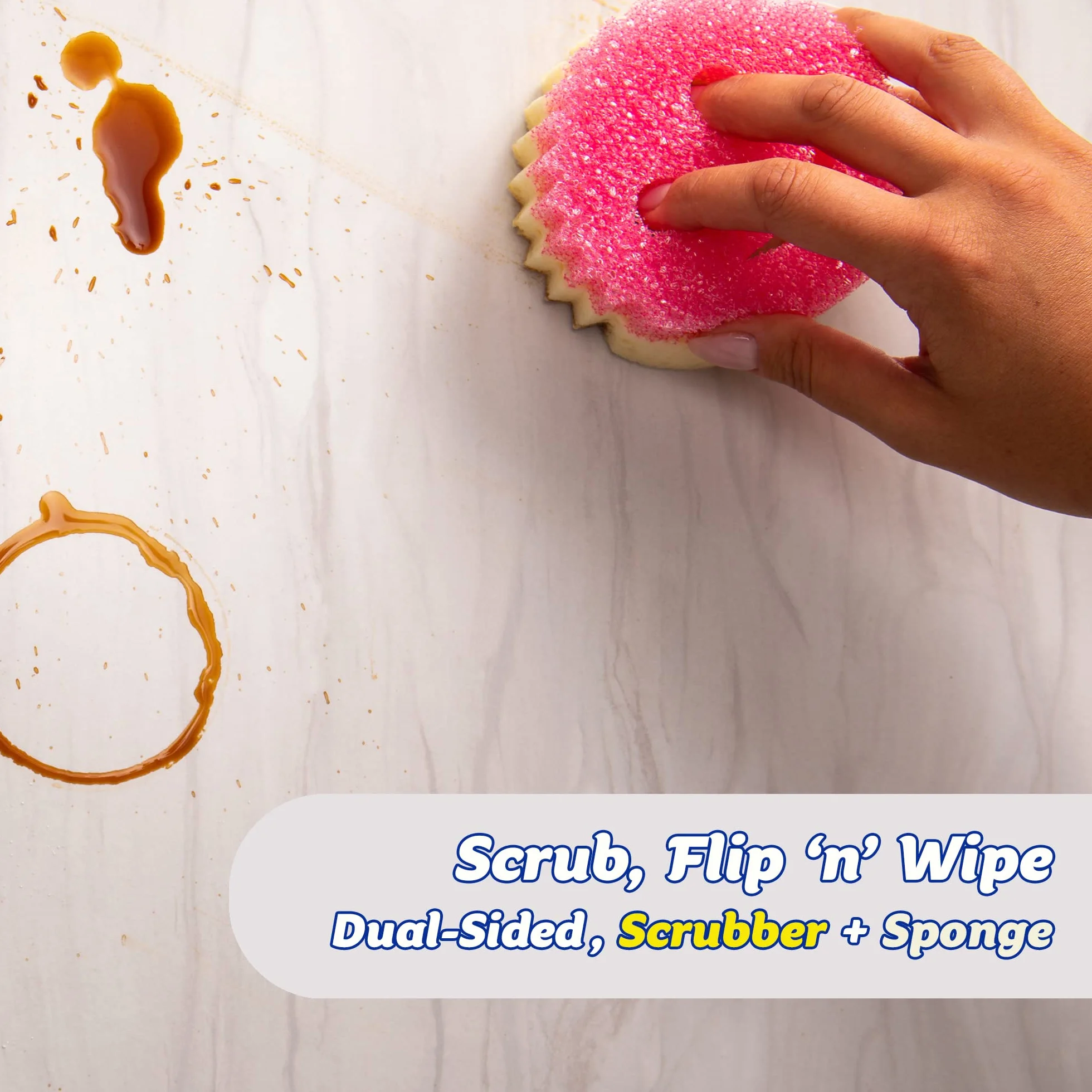 Scrub Daddy Scrub Mommy Gąbki do Czyszczenia, Różowy, 2 sztuki