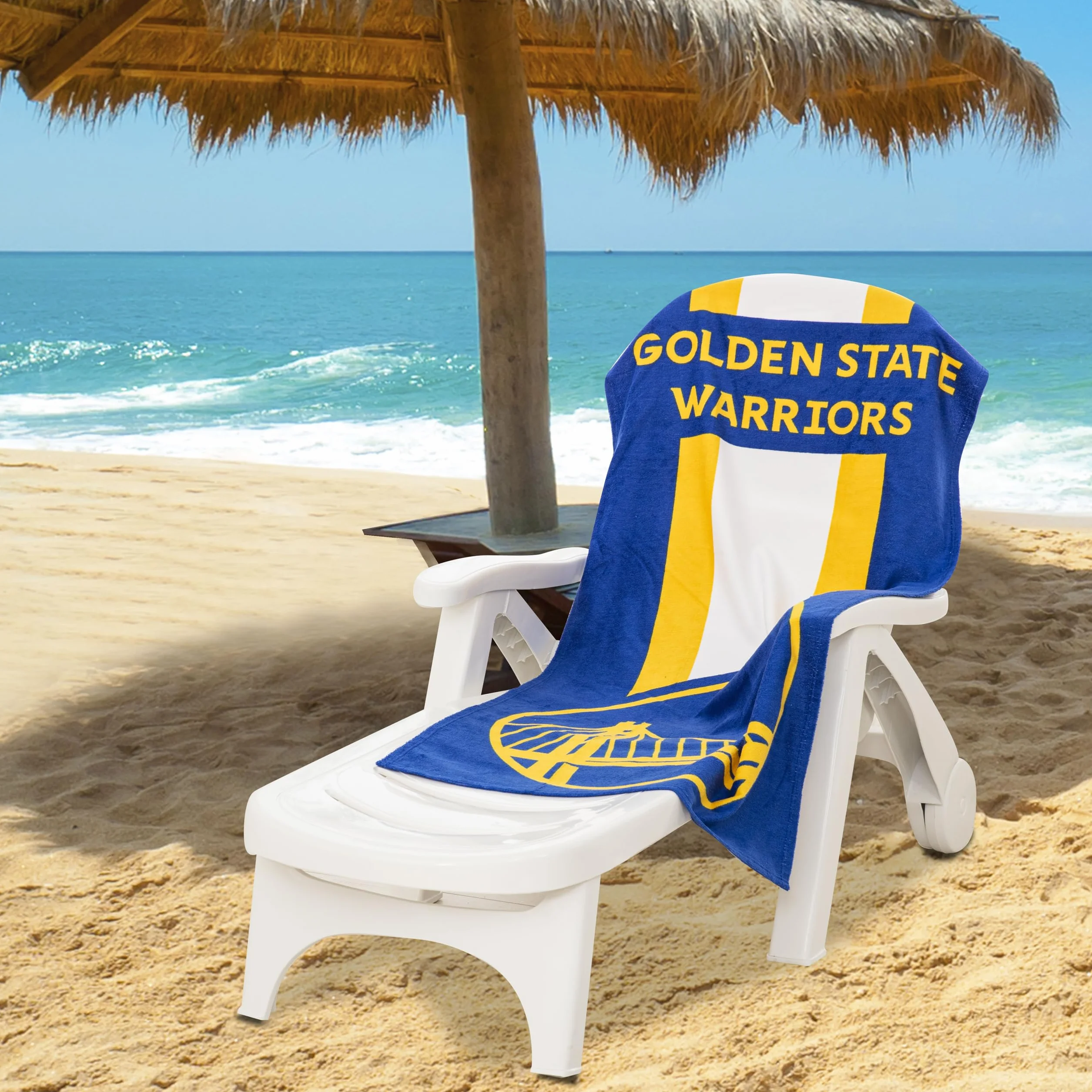 The Northwest Company Oficjalnie licencjonowane NBA Golden State Warriors, niebieskie, 76 cm x 152 cm