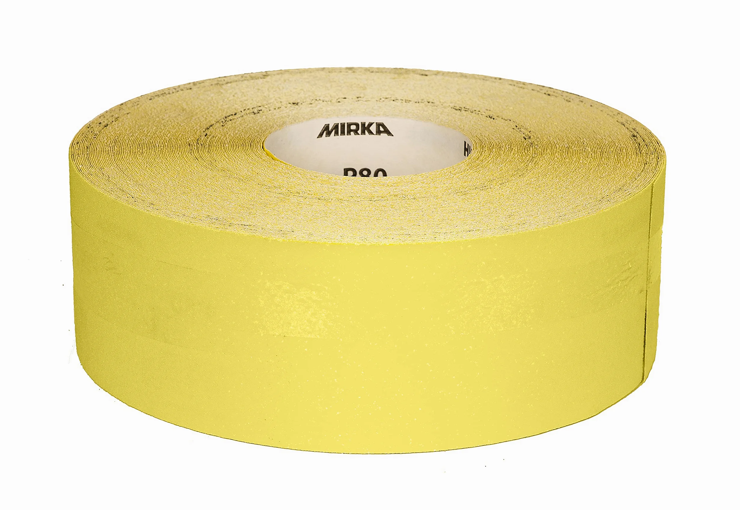 Mirka papier ścierny Yellow 93mm x 50m P180 rzep | Papier ścierny Mirka P180 do drewna farb szpachli plastiku wysoka trwałość wygodne użycie