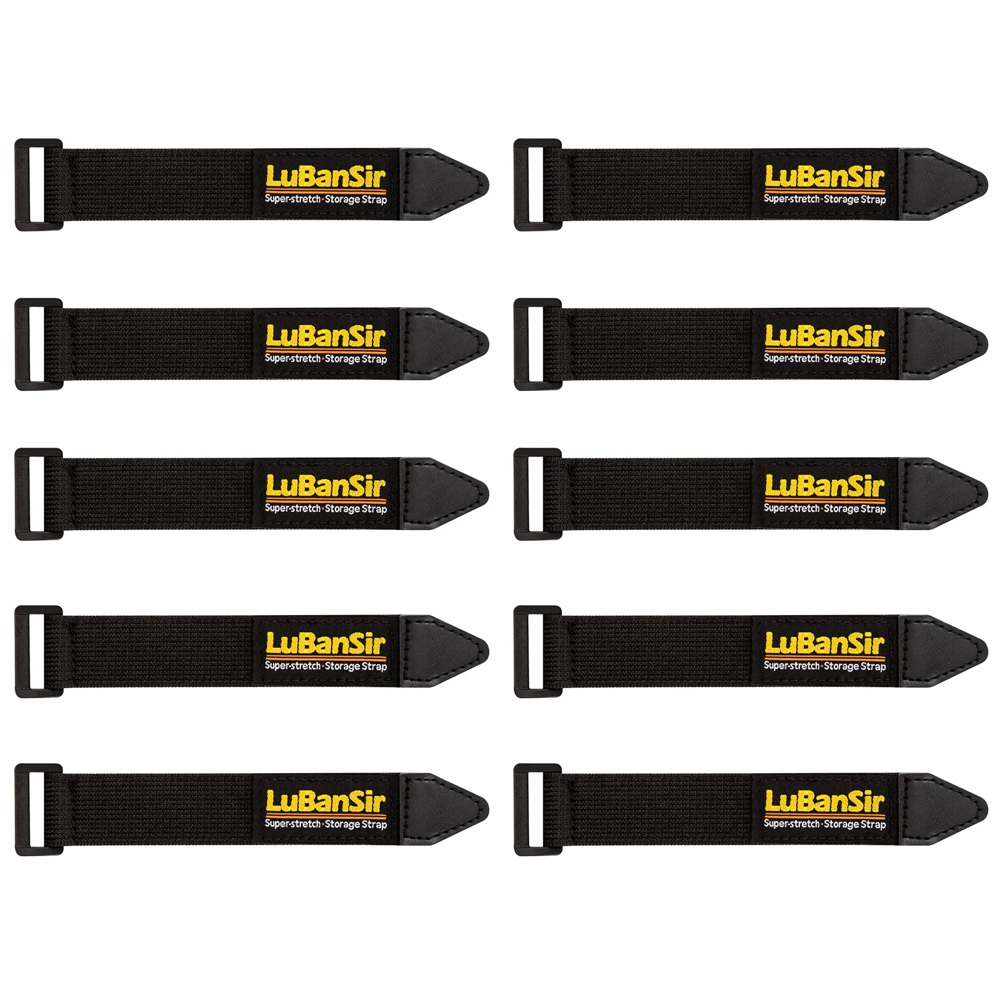 LuBanSir Cinch Straps, 1 "x 6" (10 szt.) Elastyczny pasek na haczyk i pętelkę do przedłużania sznurka, kabla, opaskę kablową